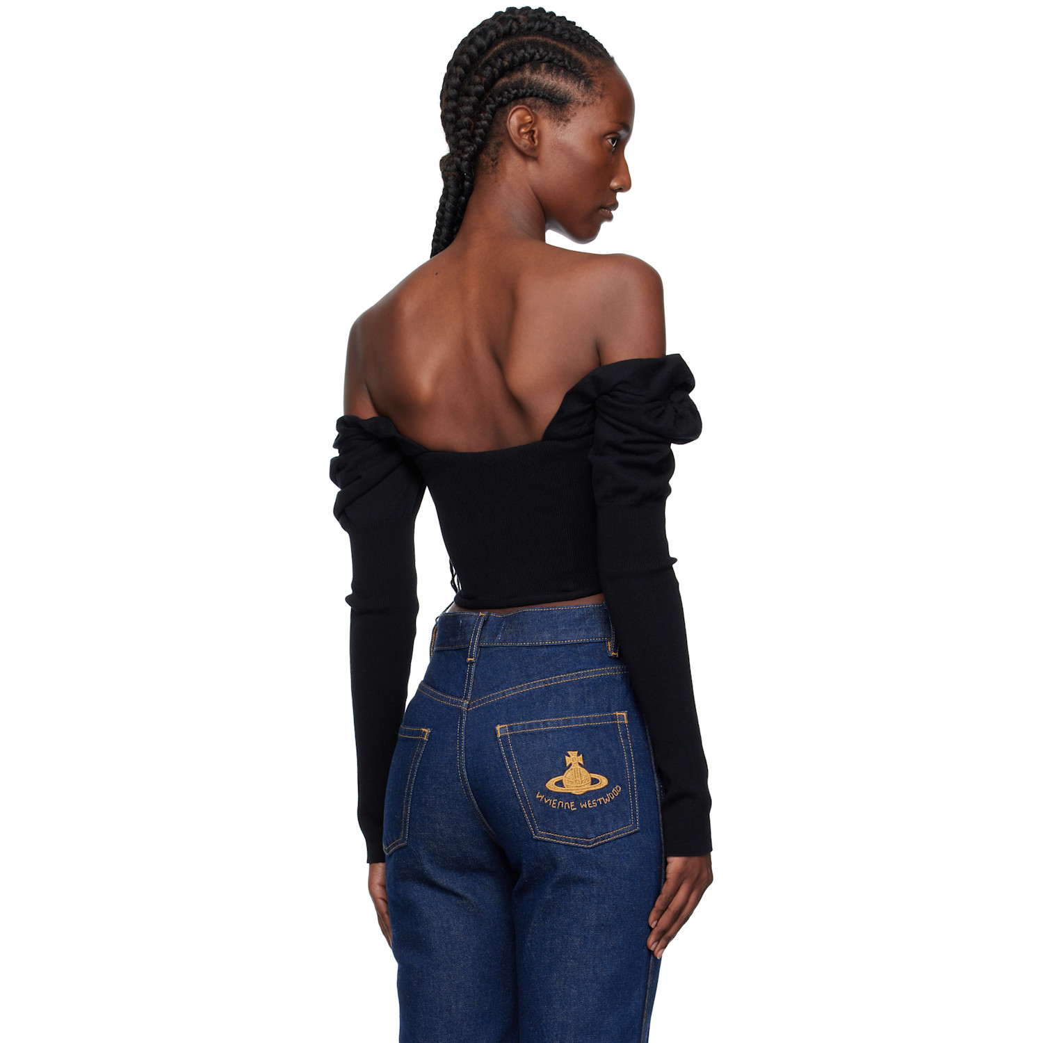  Vivienne Westwood Black Bea Corset Cardigan 