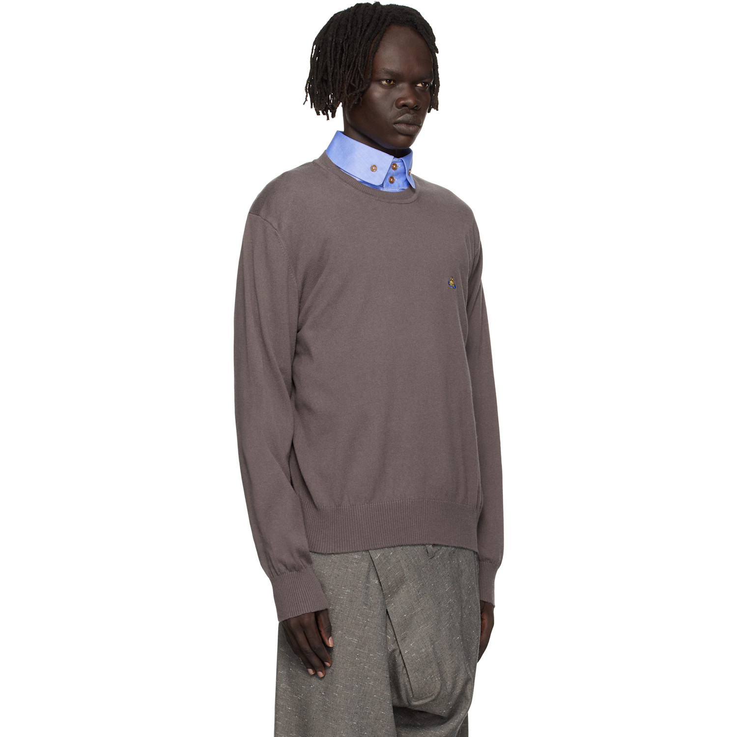  Vivienne Westwood Brown Alex Round Neck Sweater 