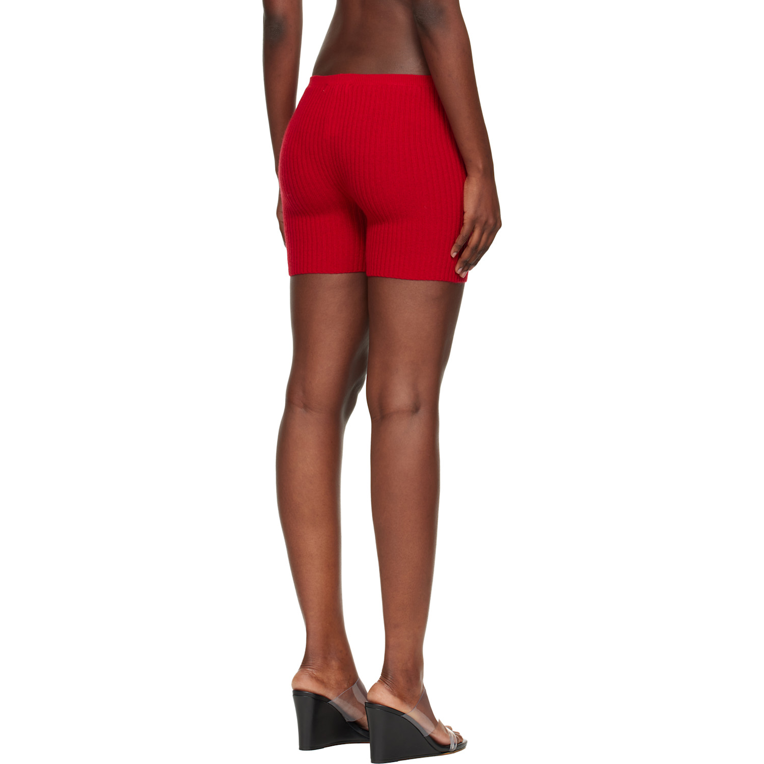  Judy Turner Red Biker Shorts 