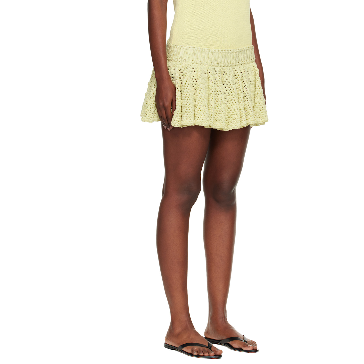  Judy Turner Yellow Cecil Miniskirt 