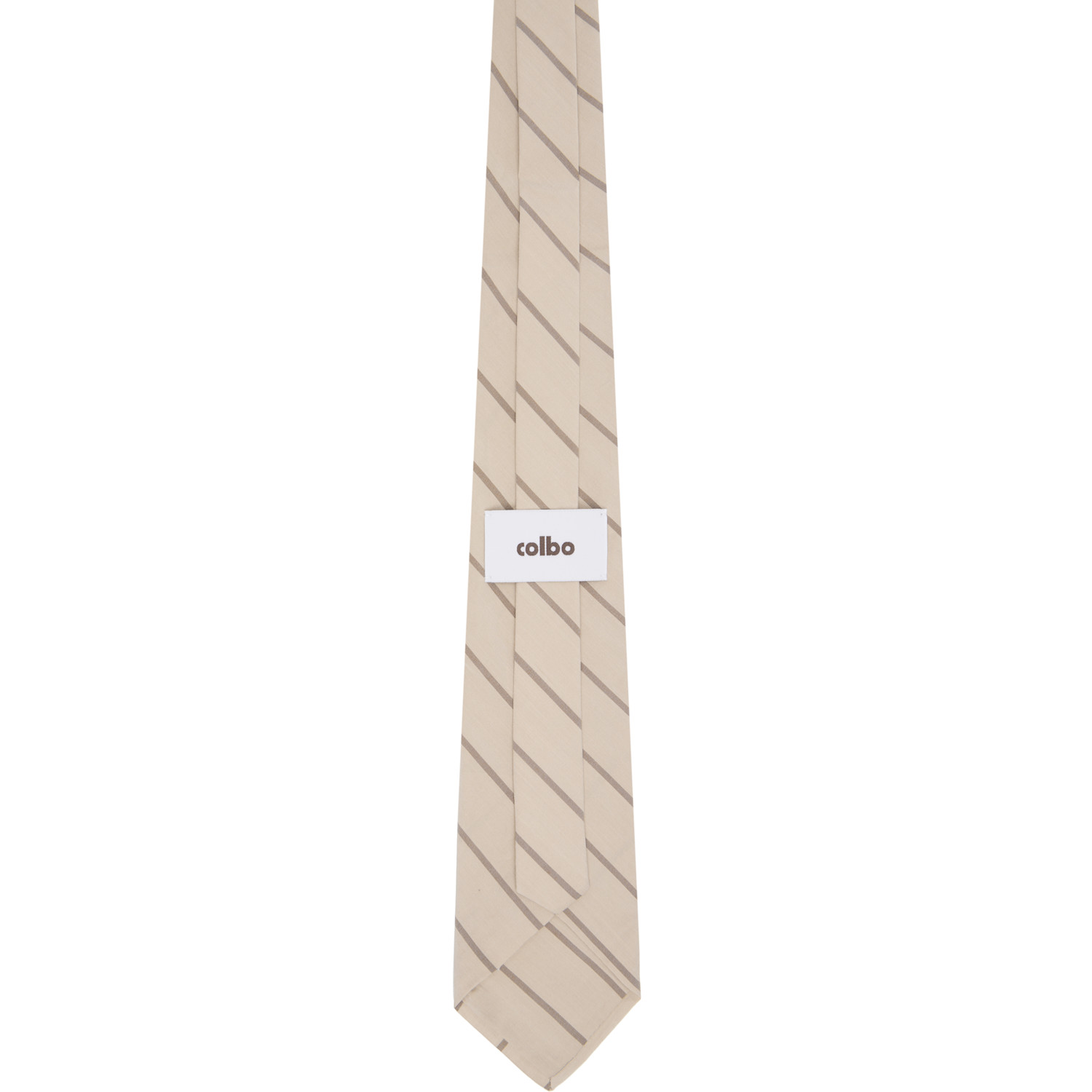  Colbo Beige Striped Tie 