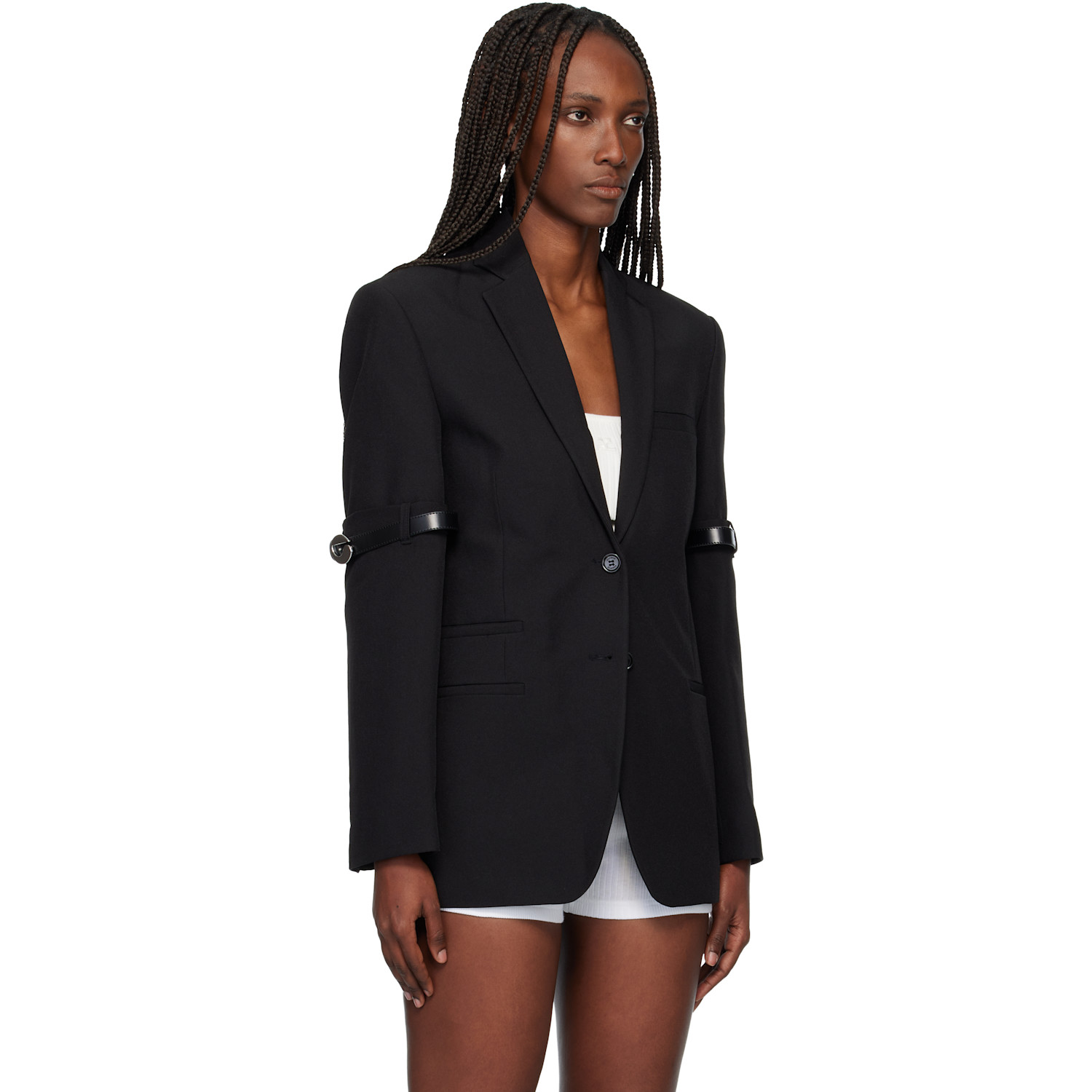 Coperni Black Logo Belted Blazer 