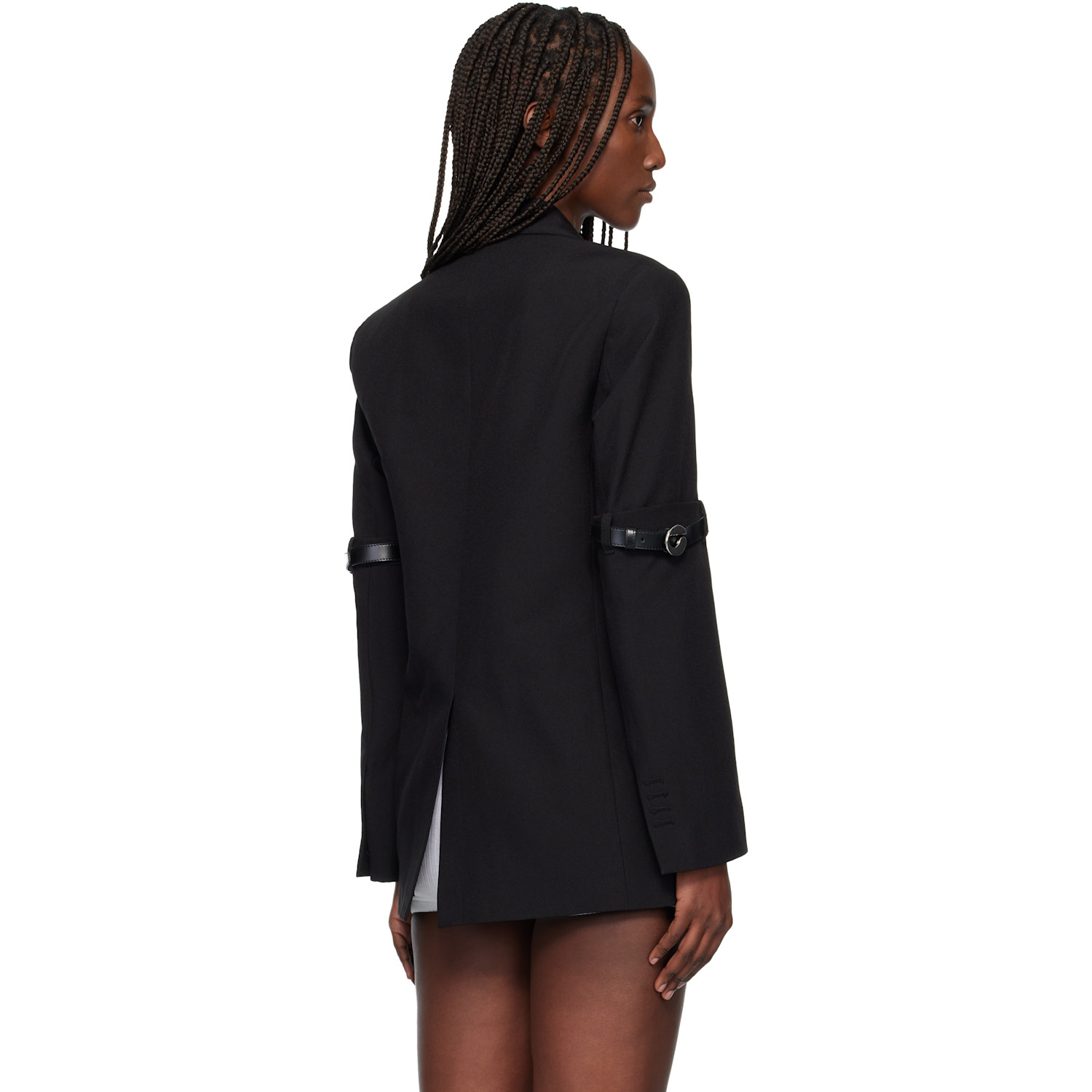  Coperni Black Logo Belted Blazer 