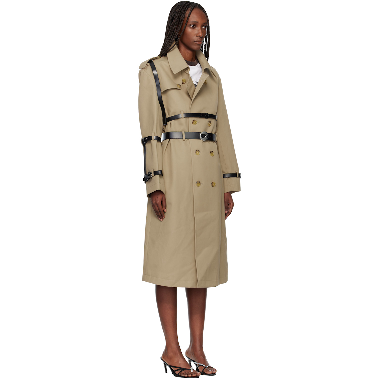  Coperni Beige Multi Belt Trench Coat 