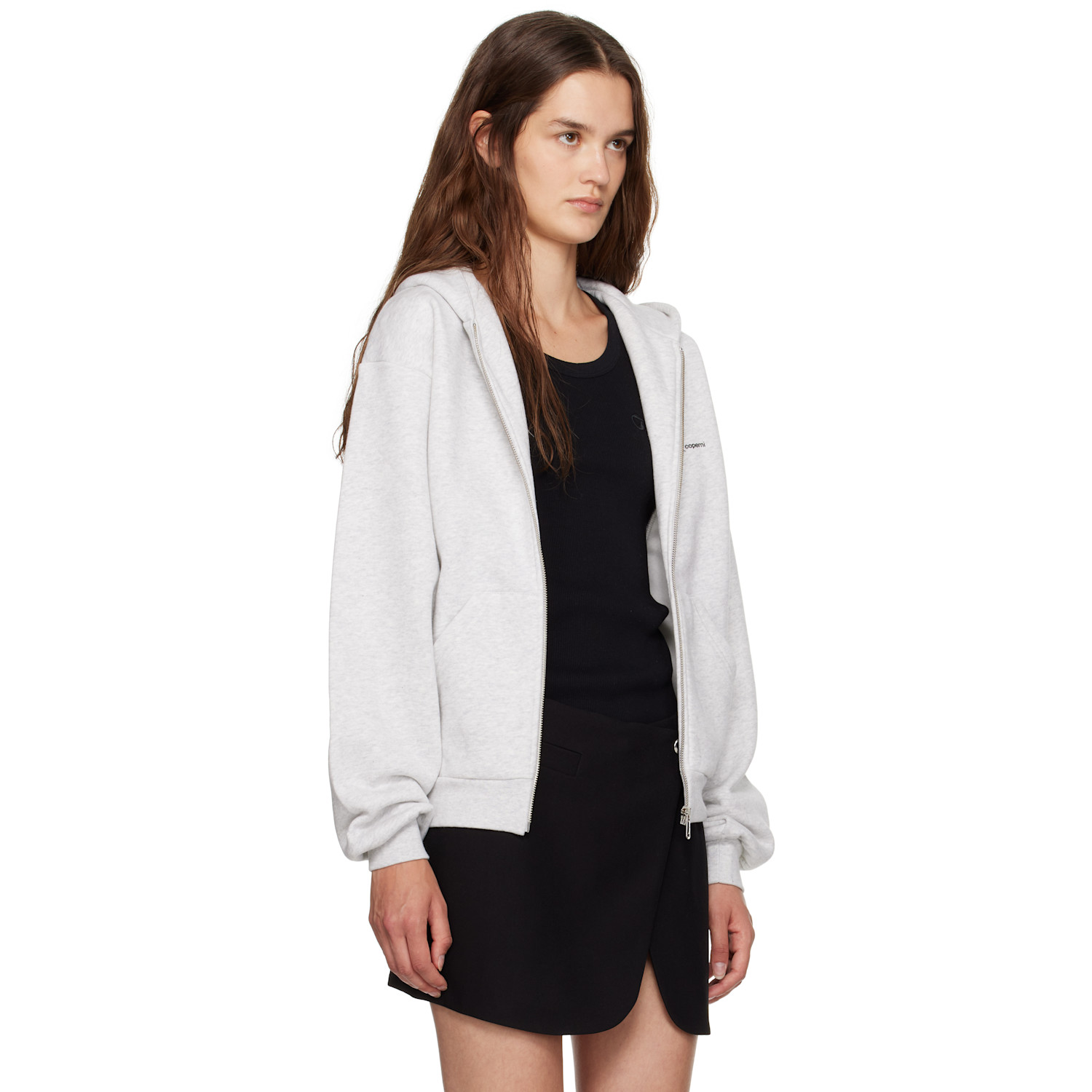  Coperni Gray Disney Crown Zip Up Hoodie 