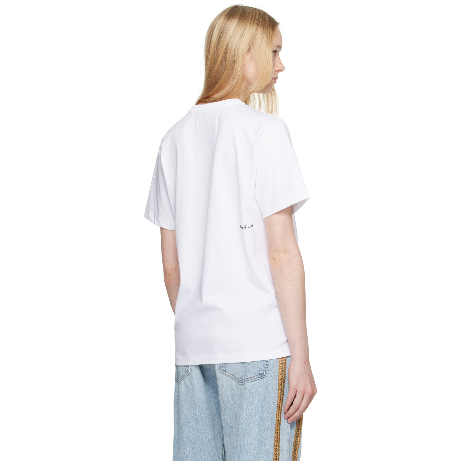  Coperni White Disney Rose T-shirt 