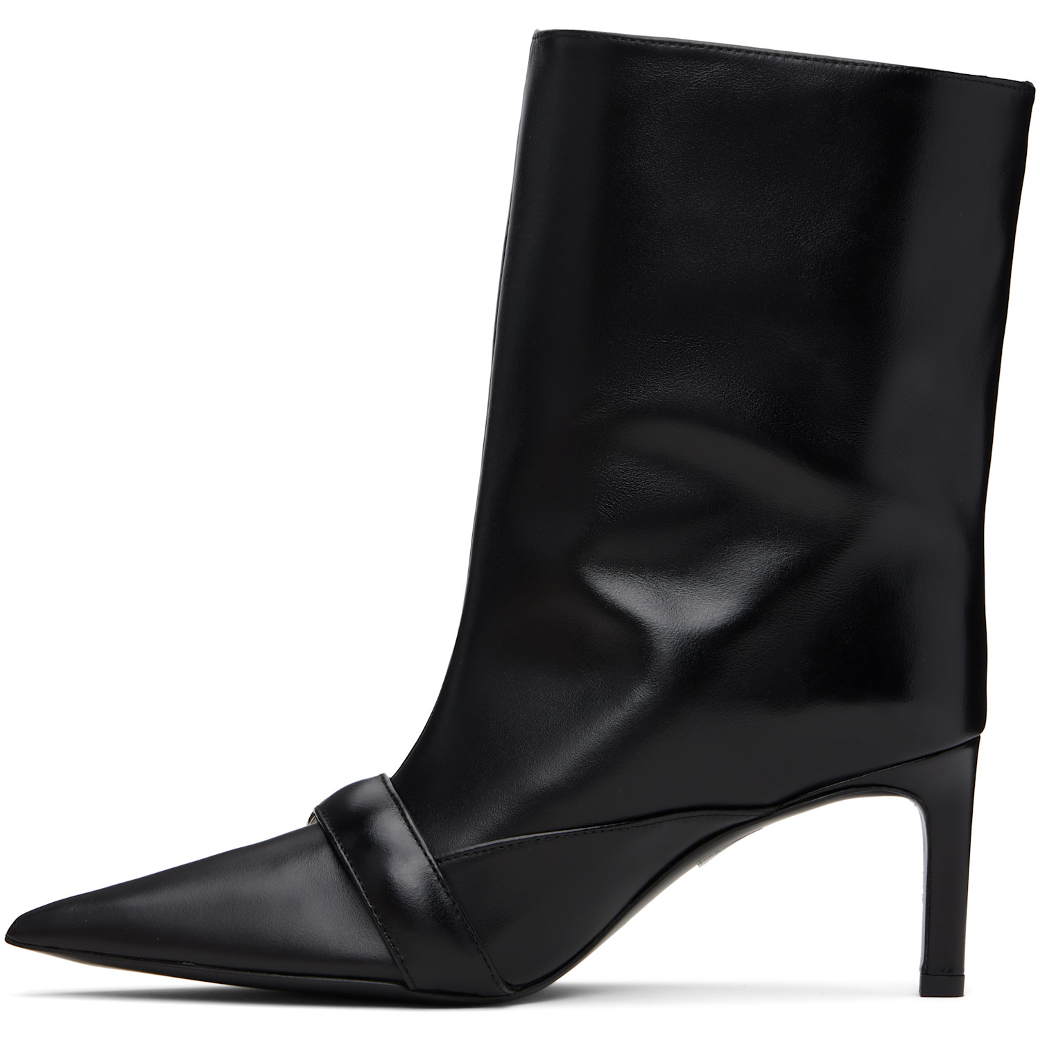  Coperni Black Ankle Heeled Belt Boots 
