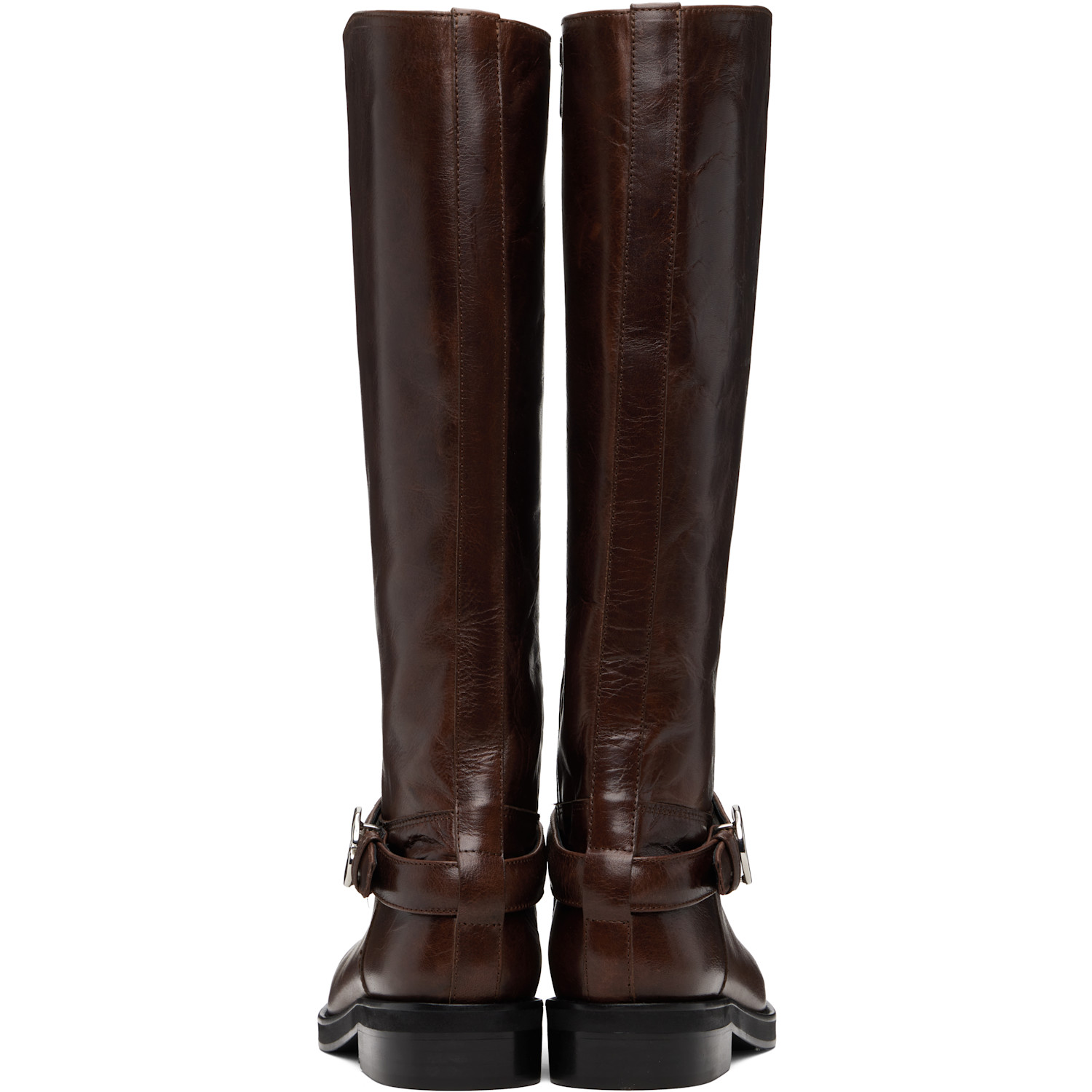  Coperni Brown Belt Cavalier Tall Boots 