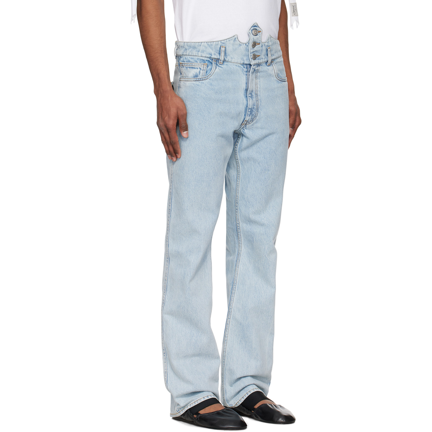  Coperni Blue Disney Crown Jeans 