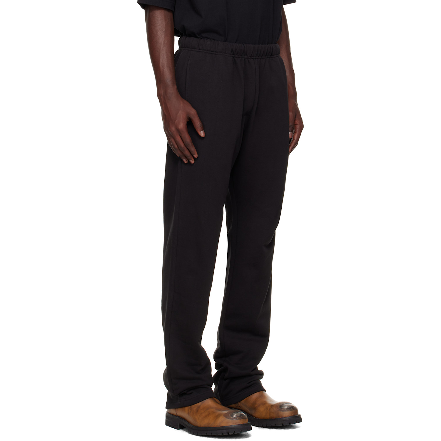  We11done Black Logo Wide Jogger Sweatpants 
