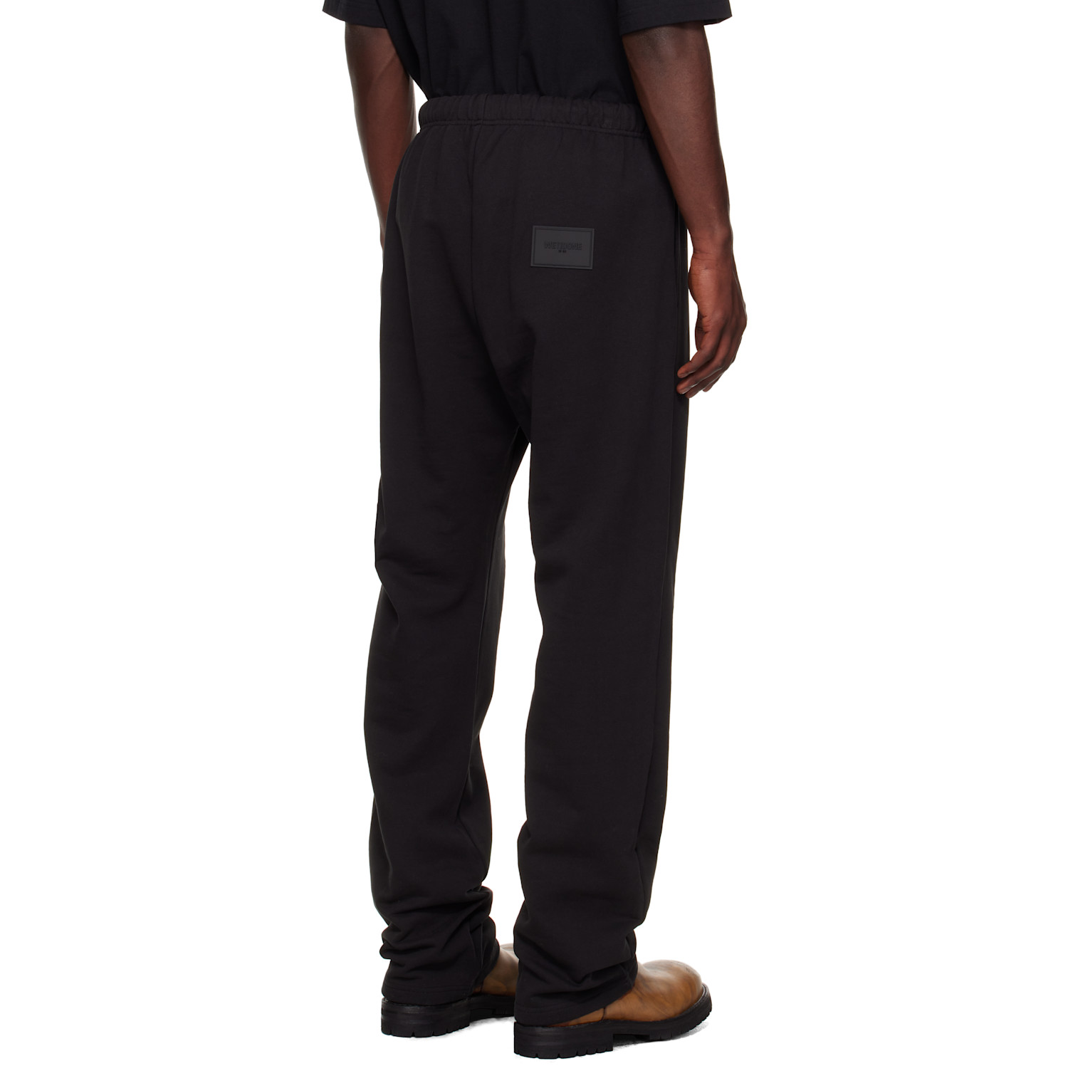  We11done Black Logo Wide Jogger Sweatpants 
