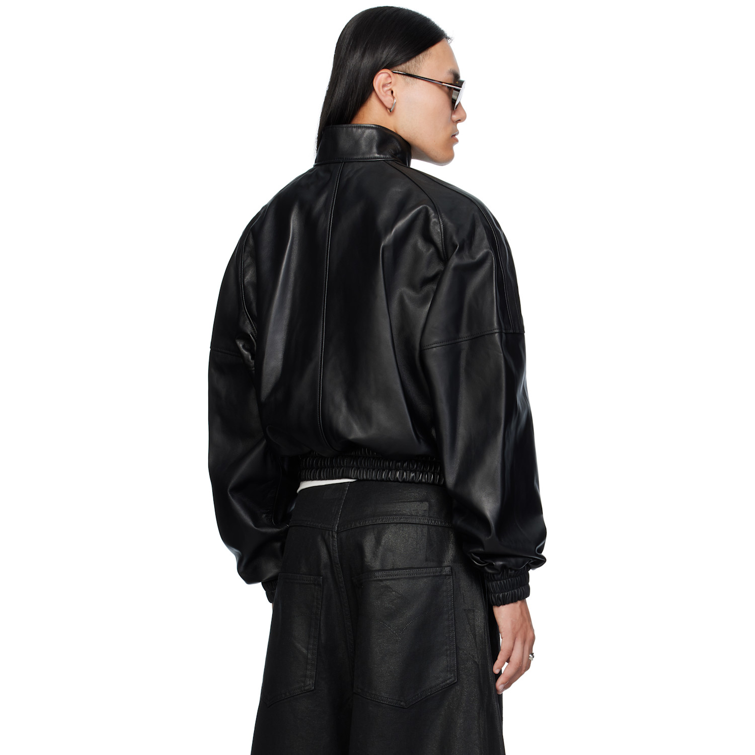  Lu'u Dan Black Blouson Leather Jacket 