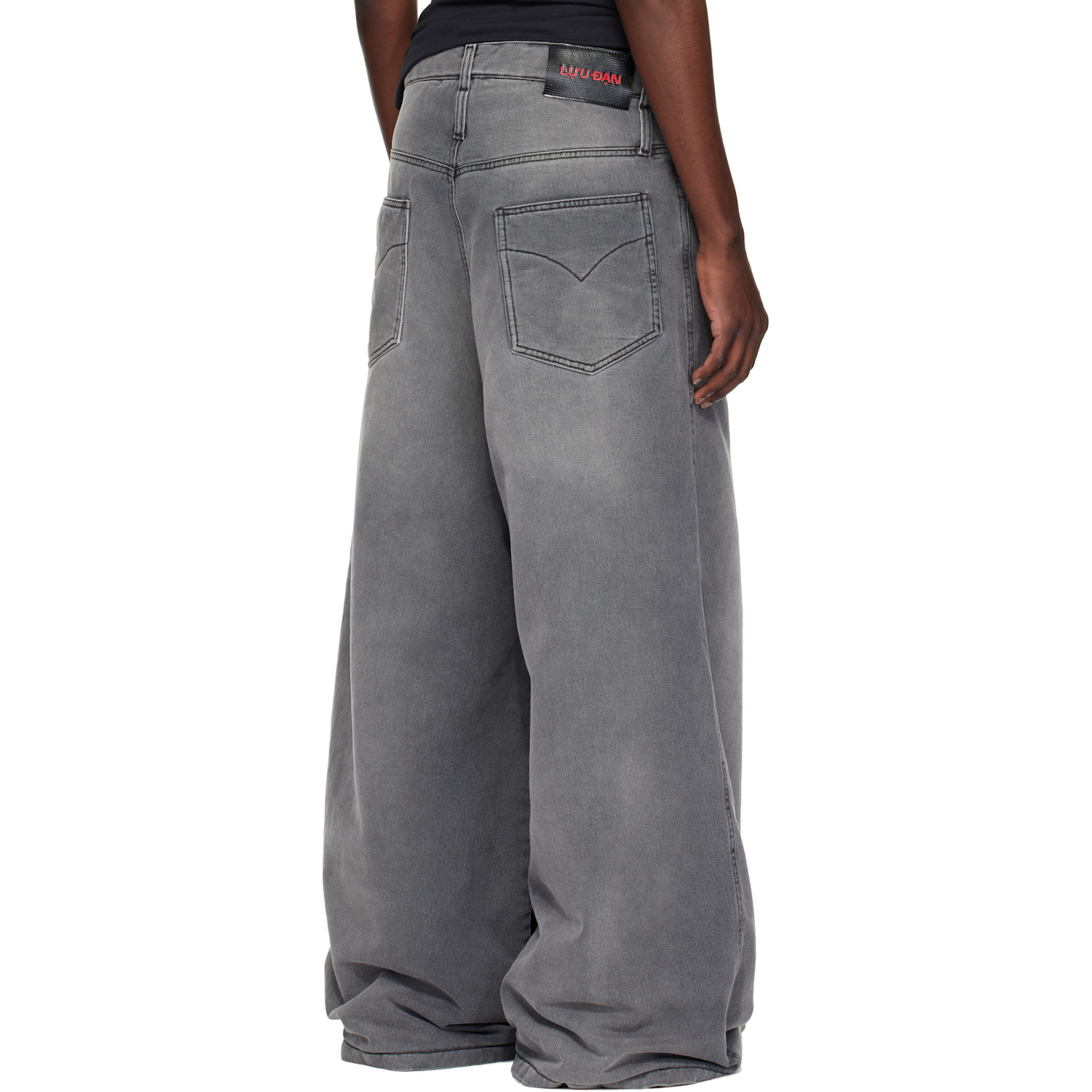  Lu'u Dan Gray Wadded Jeans 