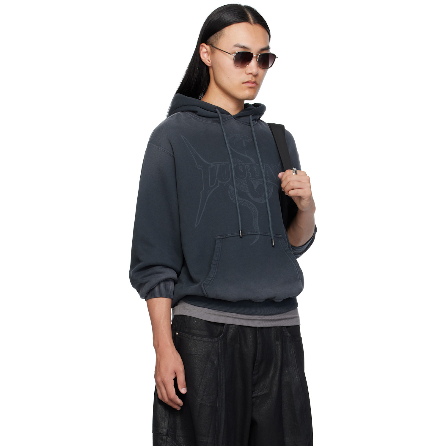  Lu'u Dan Gray Slouch Hoodie 