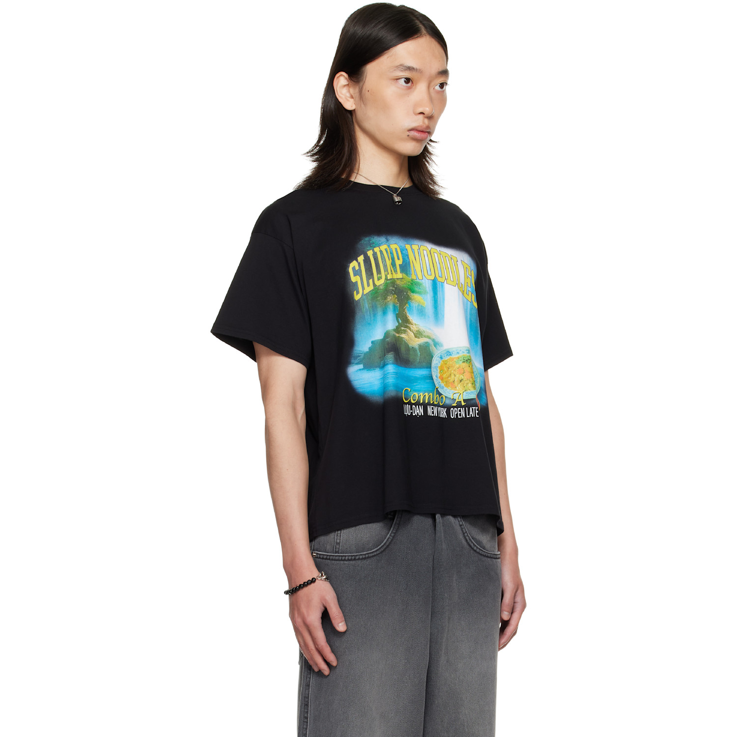  Lu'u Dan Black Slurp Noodles Box T-shirt 