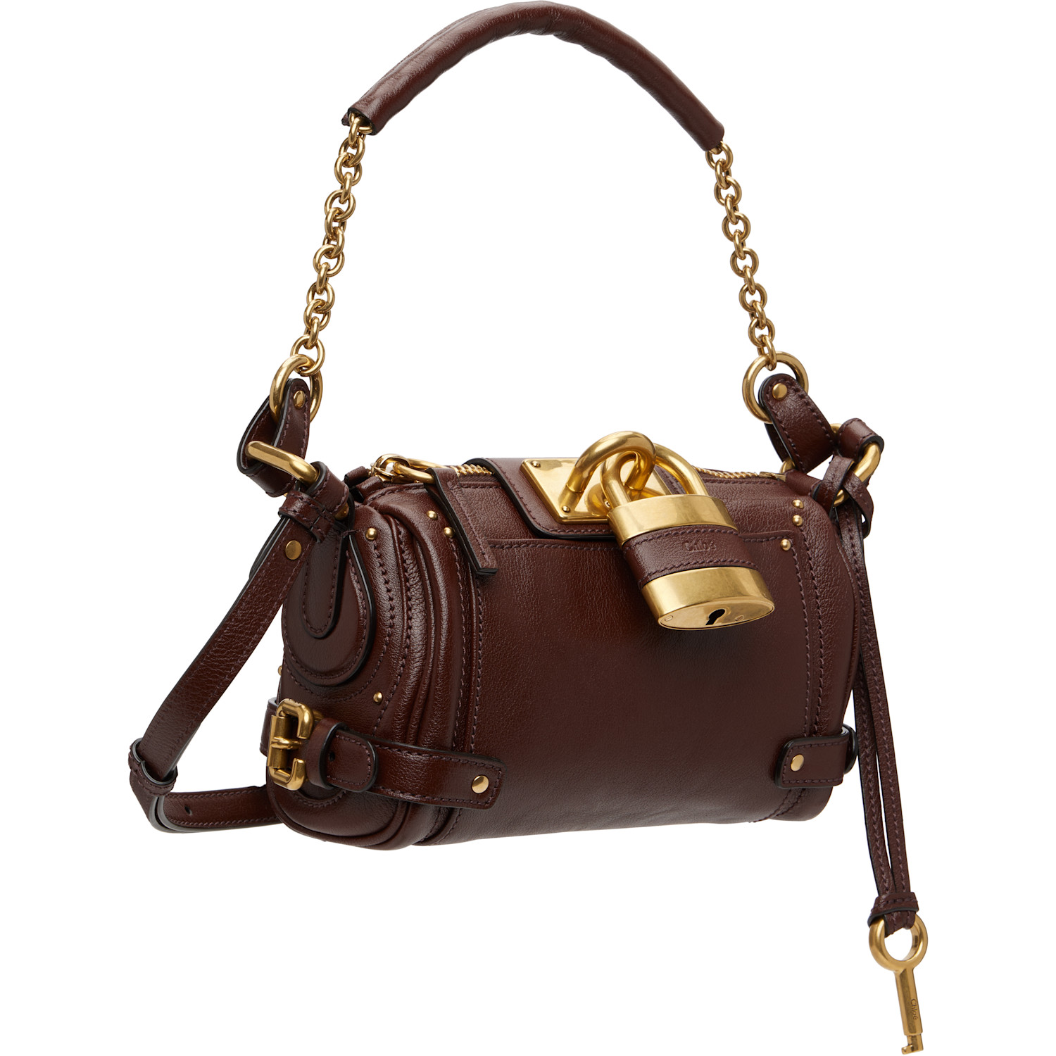  Chloé Brown Small Paddington Chain Bag 