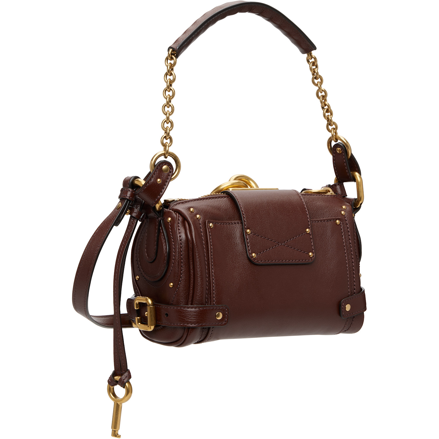  Chloé Brown Small Paddington Chain Bag 