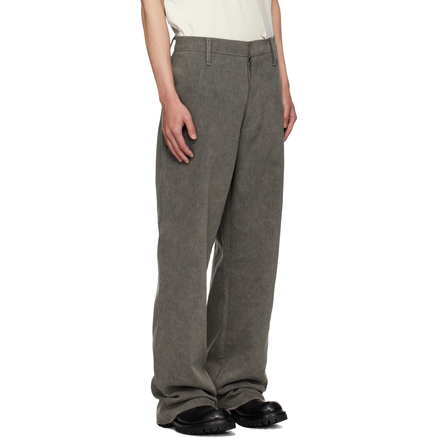  Alexander Digenova Gray Limo Trousers 