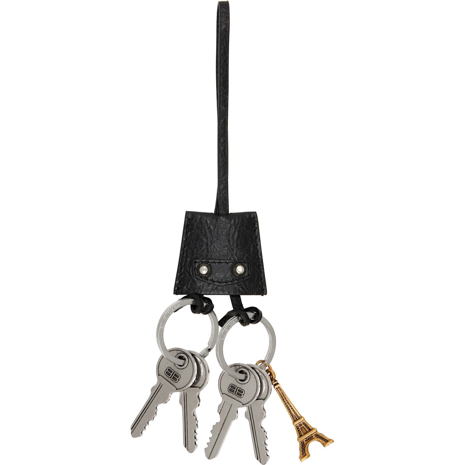 Balenciaga Black 'Le City Charm Eiffel' Keychain