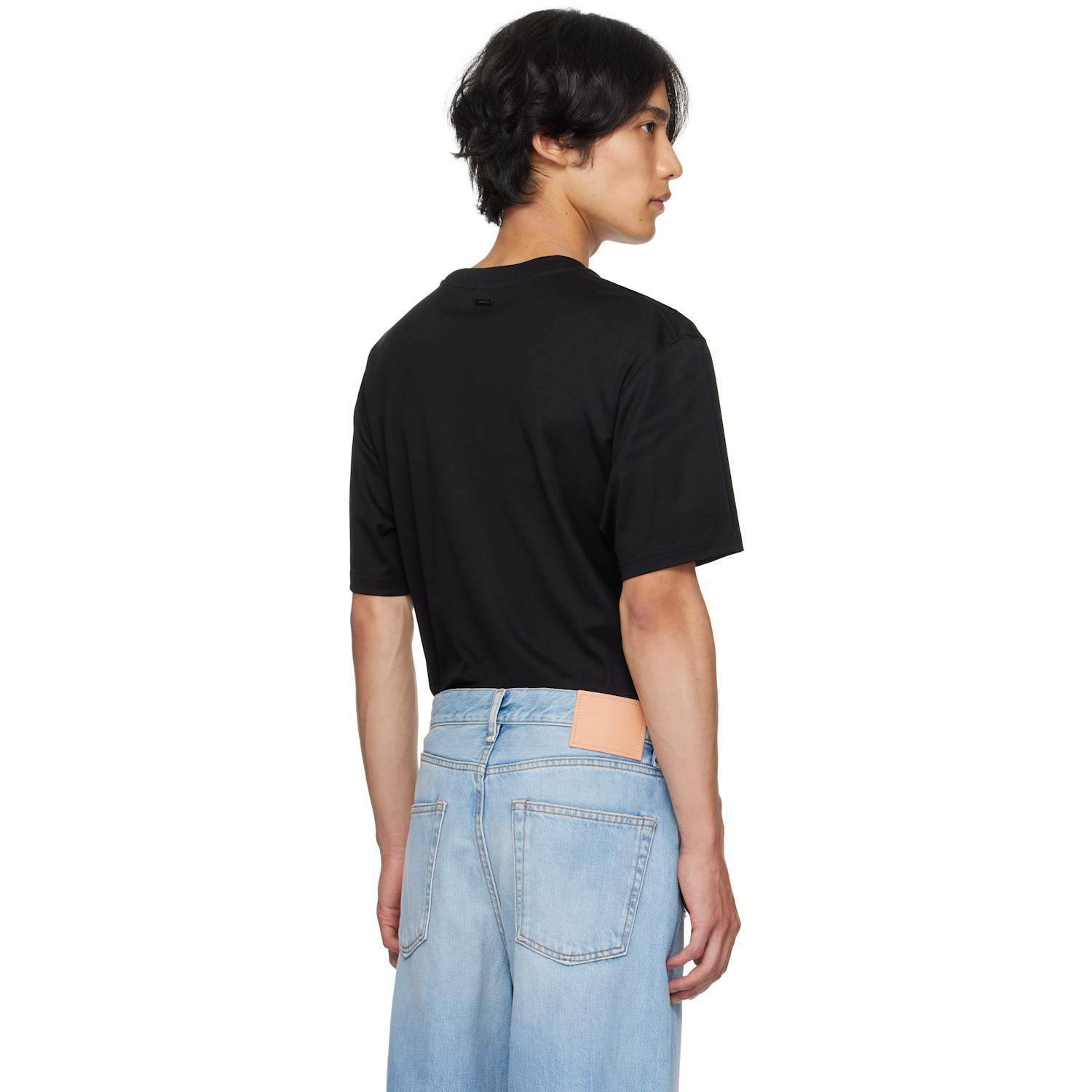  Mugler Black Boxy Corset T-shirt 