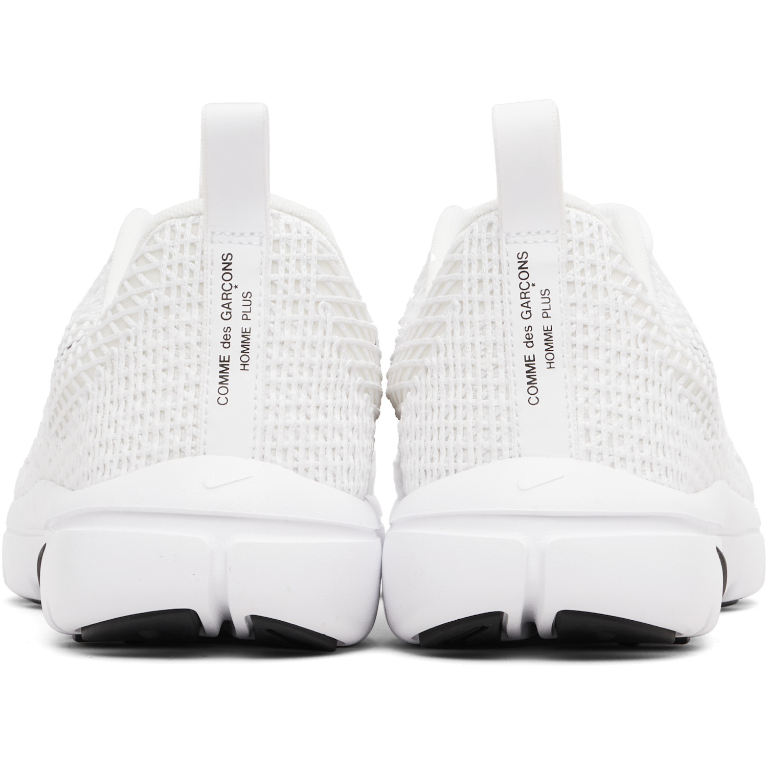  Comme Des Garçons Homme Plus White Nike Edition Air Flymesh Sneakers 
