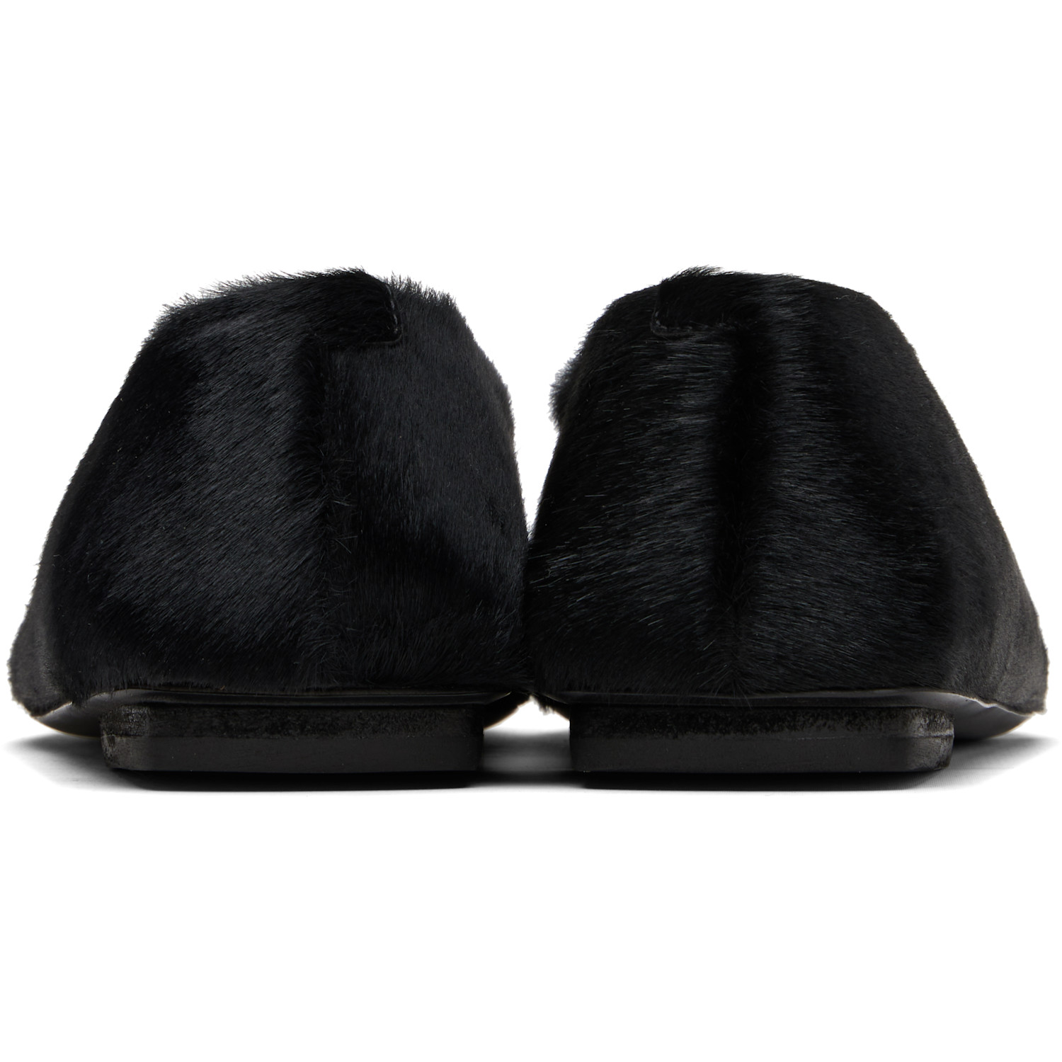  Marsèll Black Ago Short Hair Ballerina Flats 