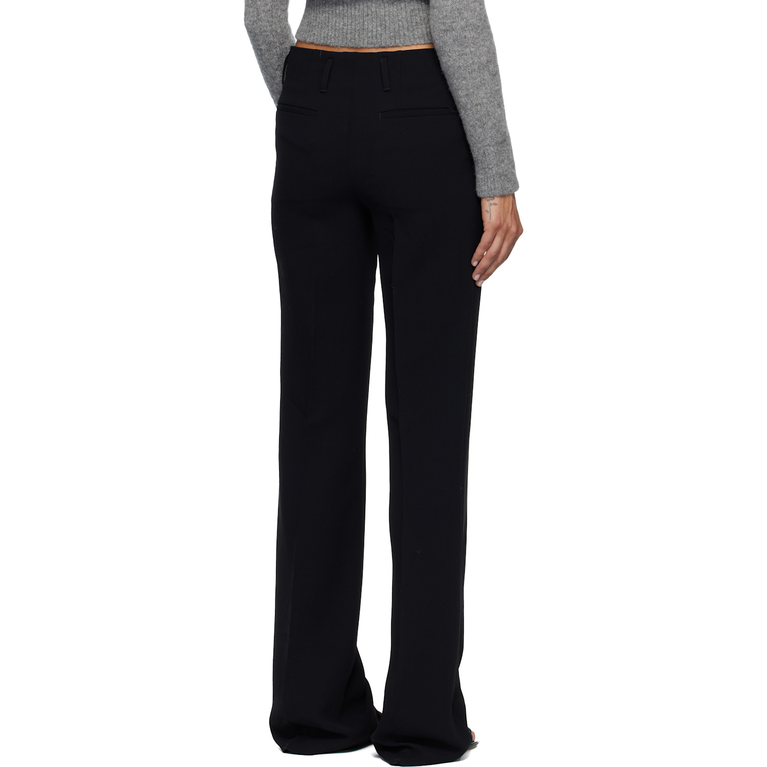 Dries Van Noten Black Crêpe Trousers 