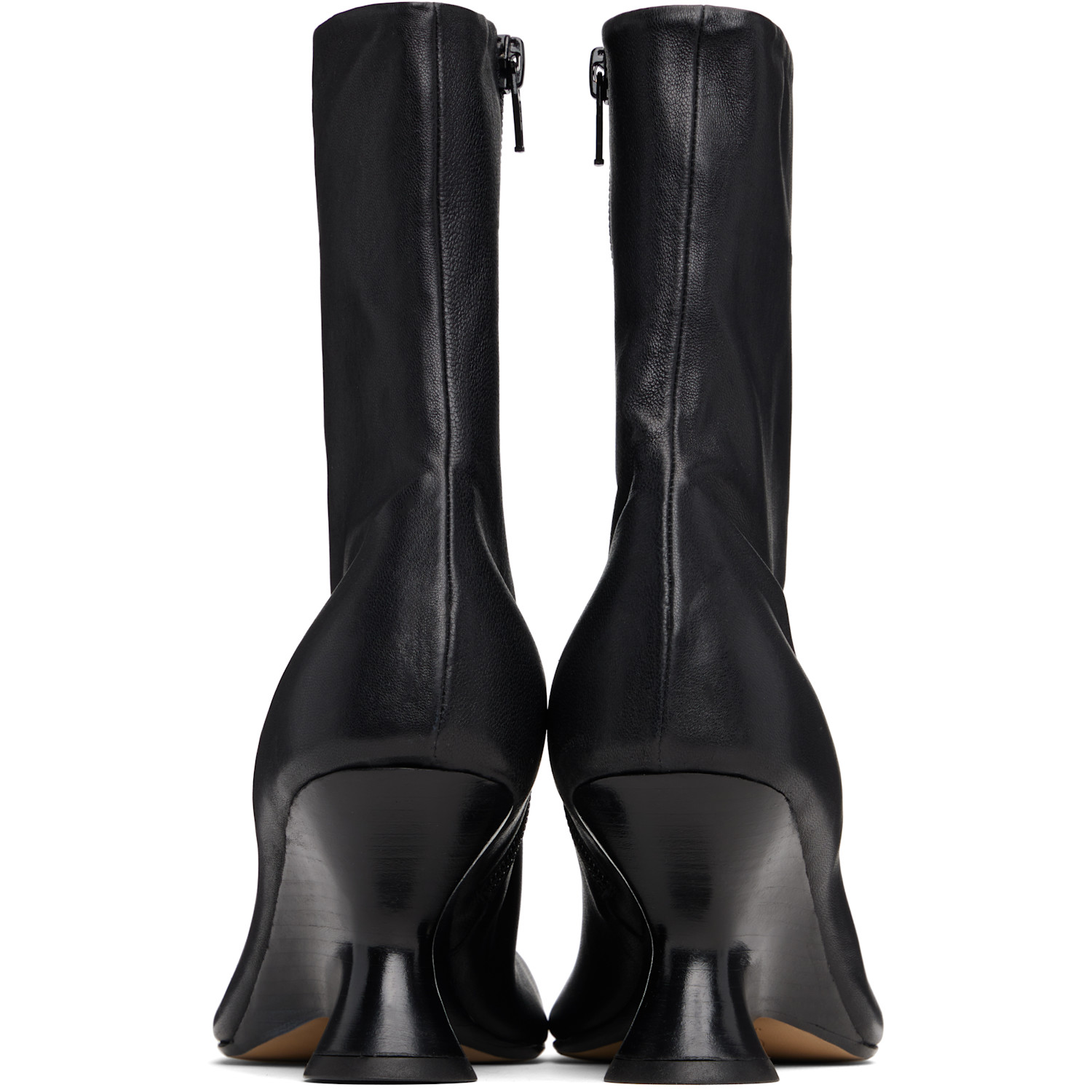  Dries Van Noten Black Heeled Ankle Boots 