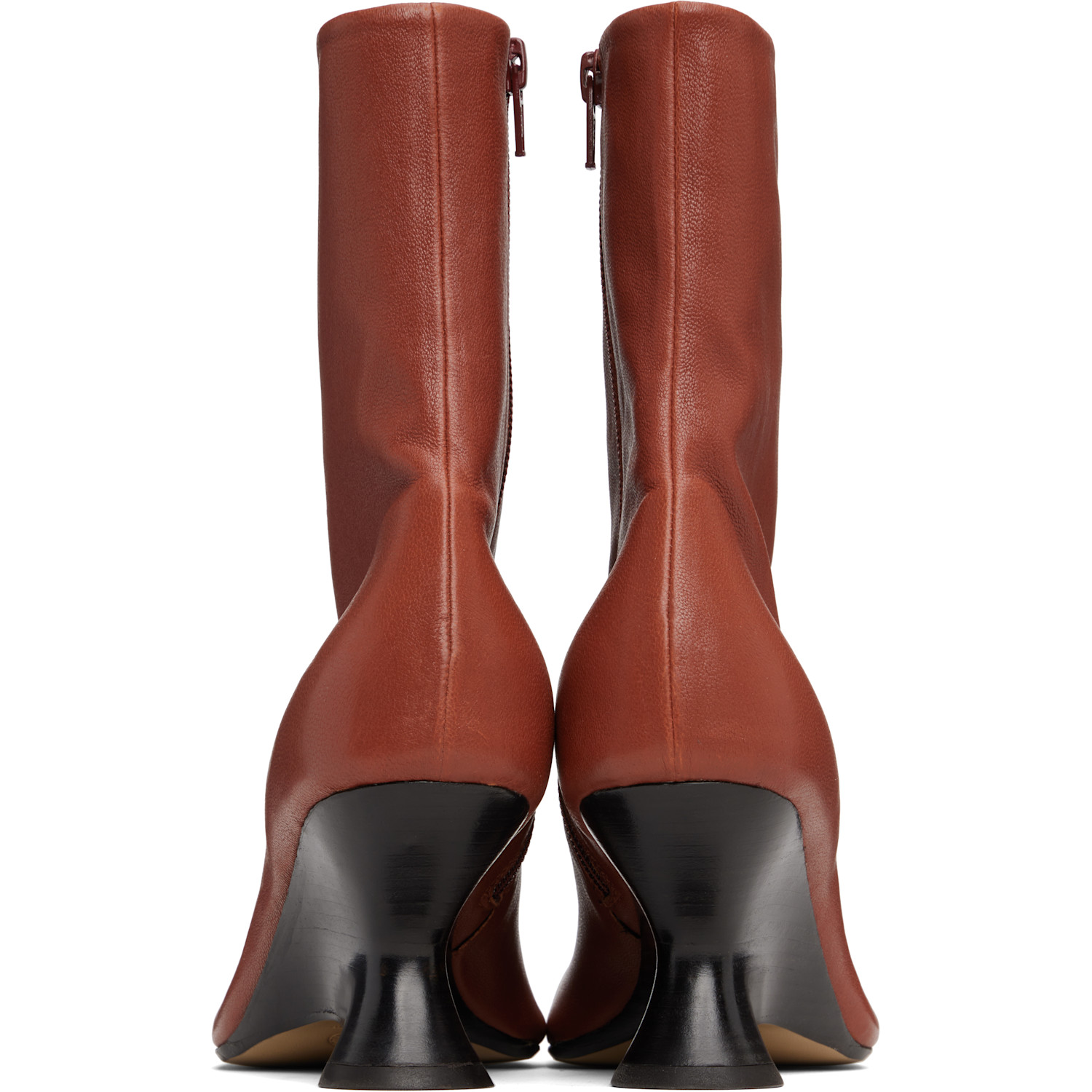  Dries Van Noten Brown Heeled Ankle Boots 