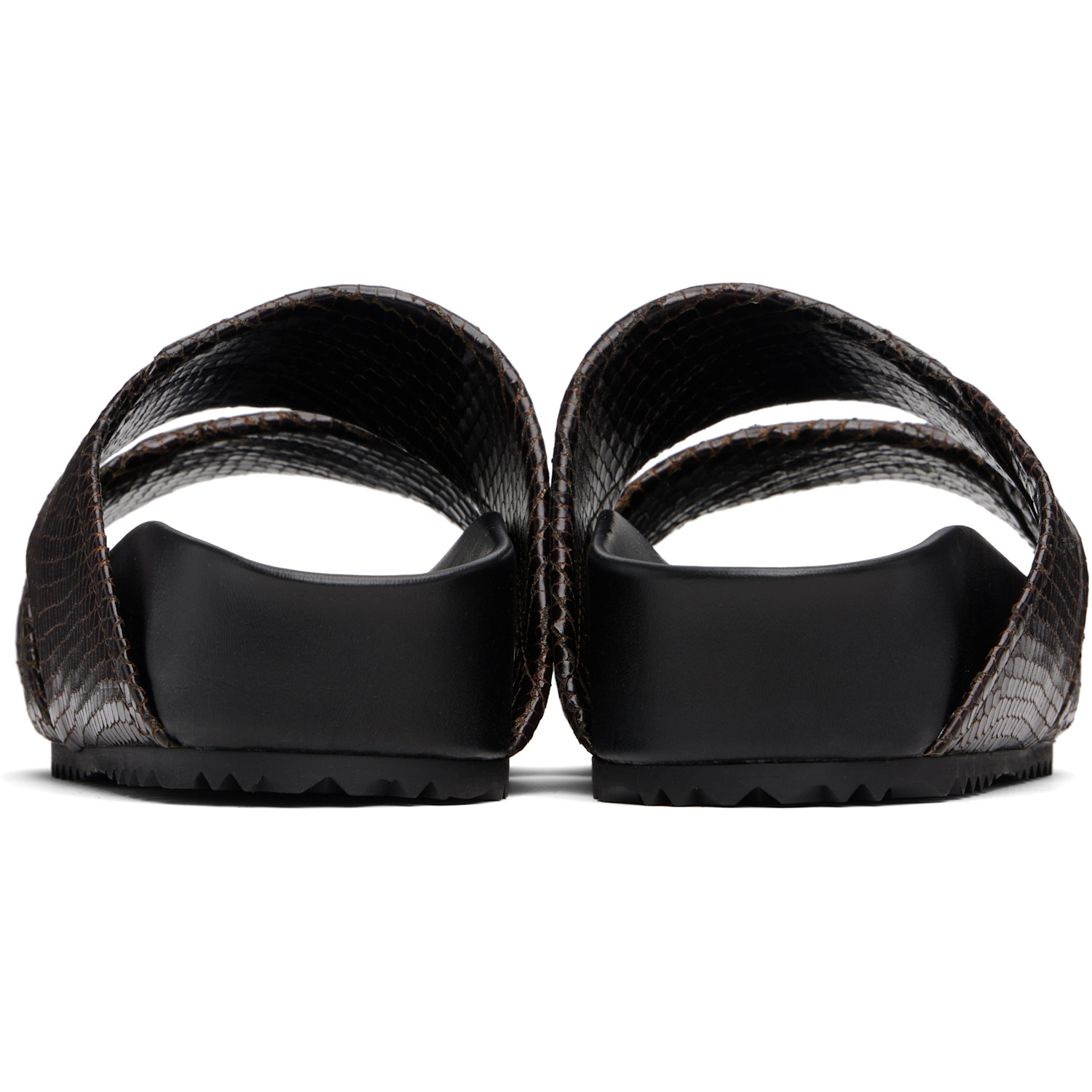  Dries Van Noten Brown Leather Sandals 