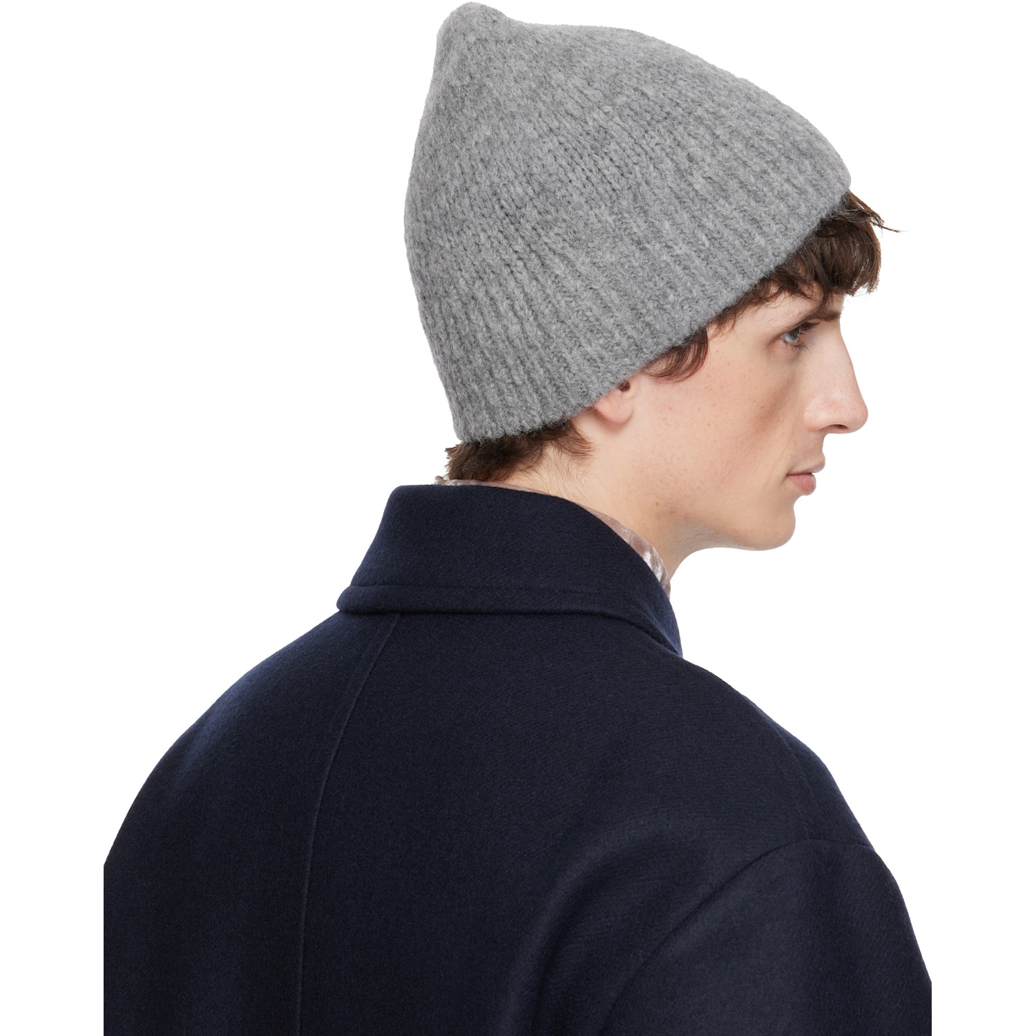  Dries Van Noten Gray Alpaca Blend Beanie 