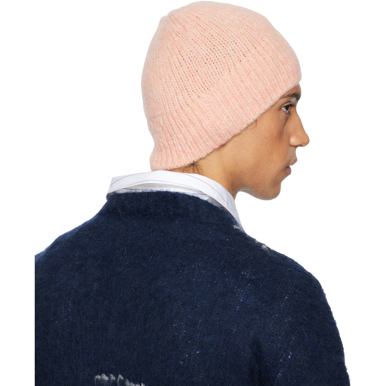  Dries Van Noten Pink Alpaca Blend Beanie 