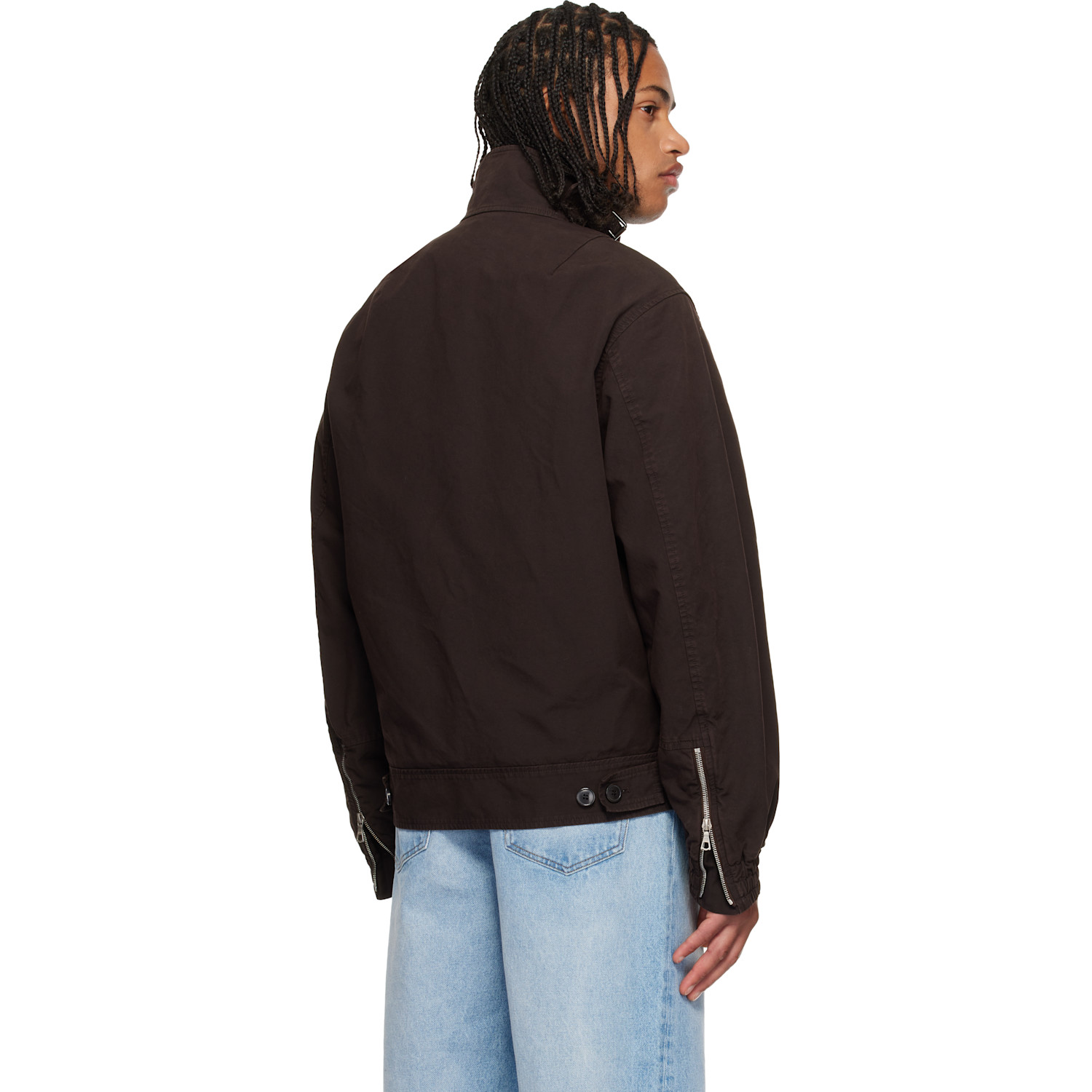  Dries Van Noten Brown Overdyed Shell Jacket 