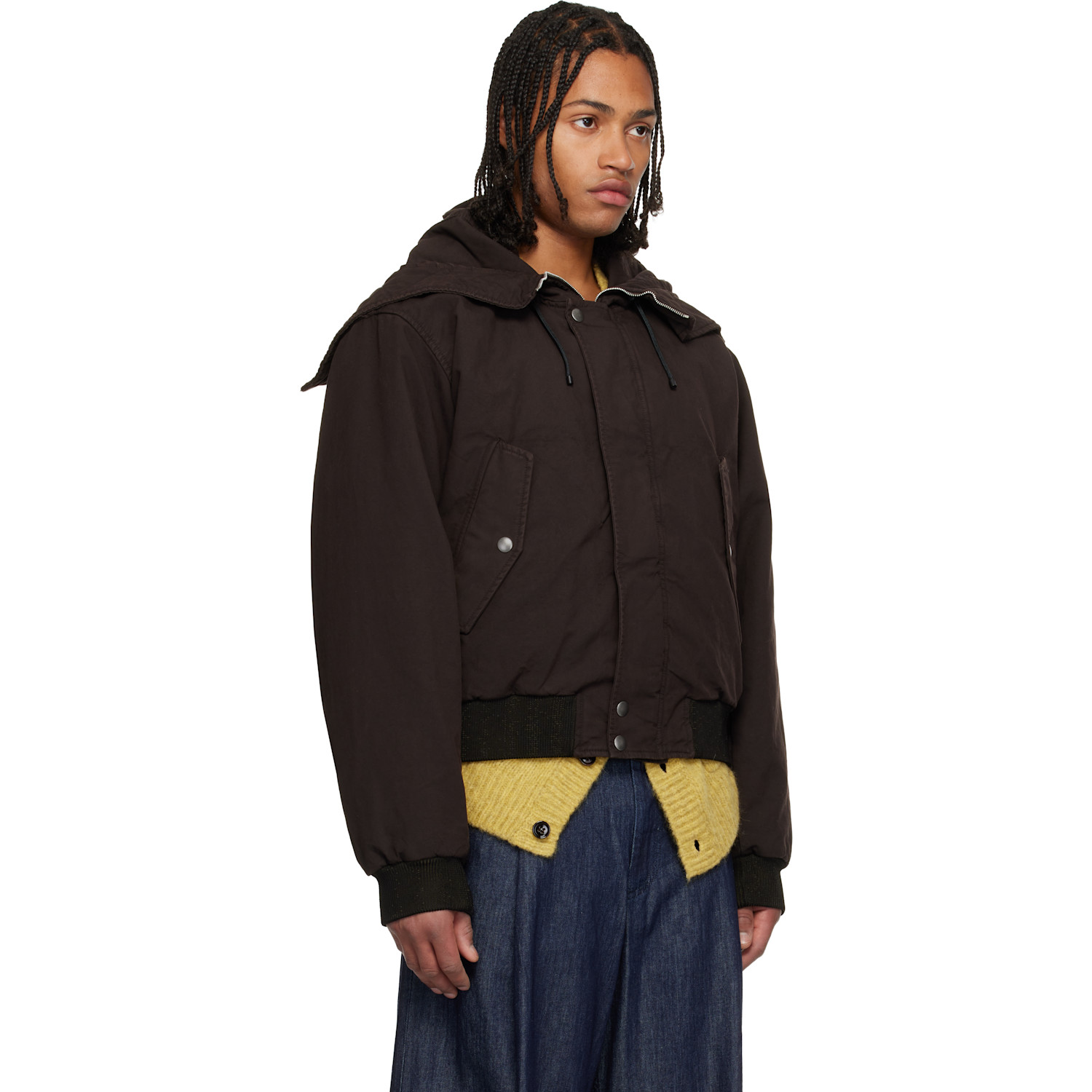  Dries Van Noten Brown Garment-dyed Jacket 