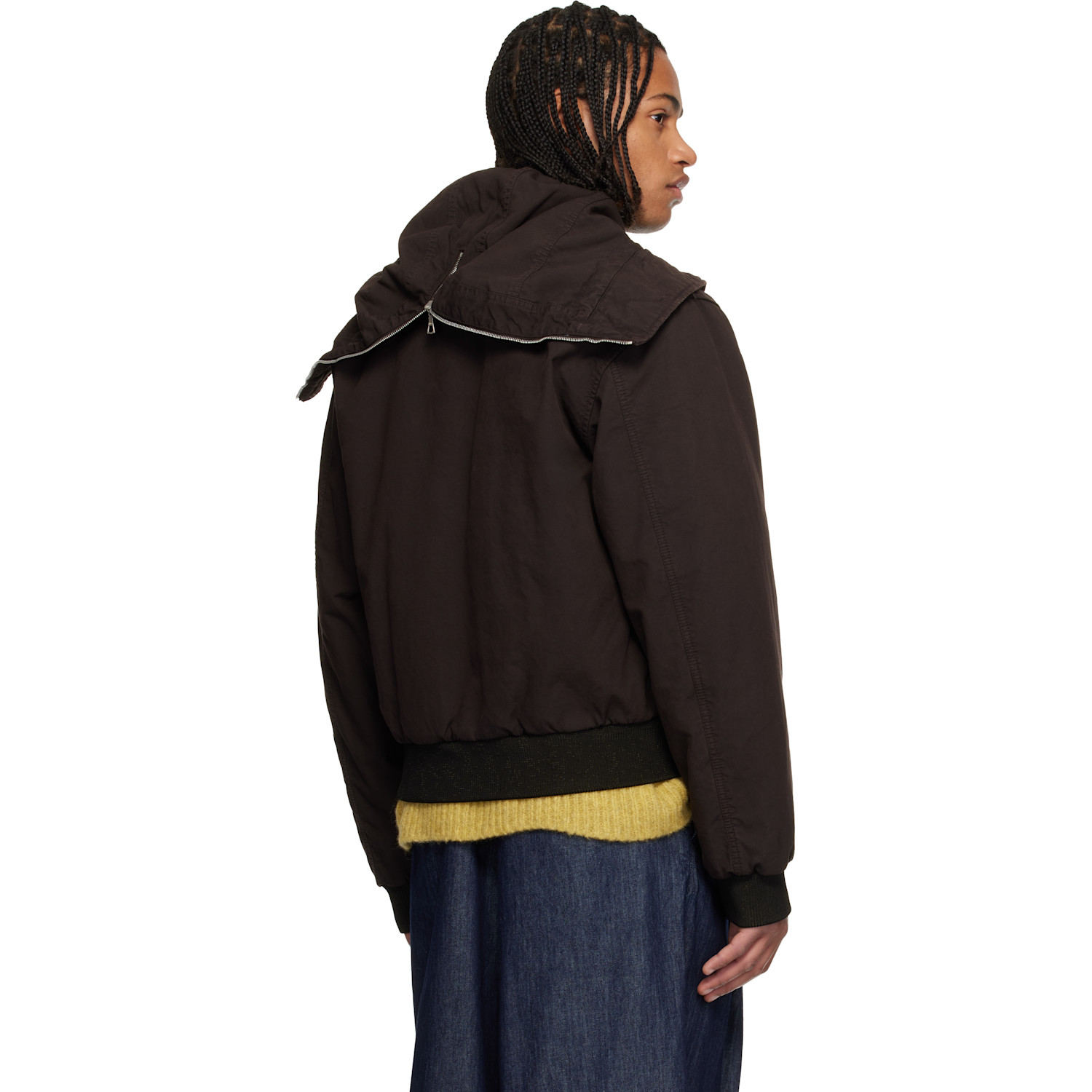  Dries Van Noten Brown Garment-dyed Jacket 