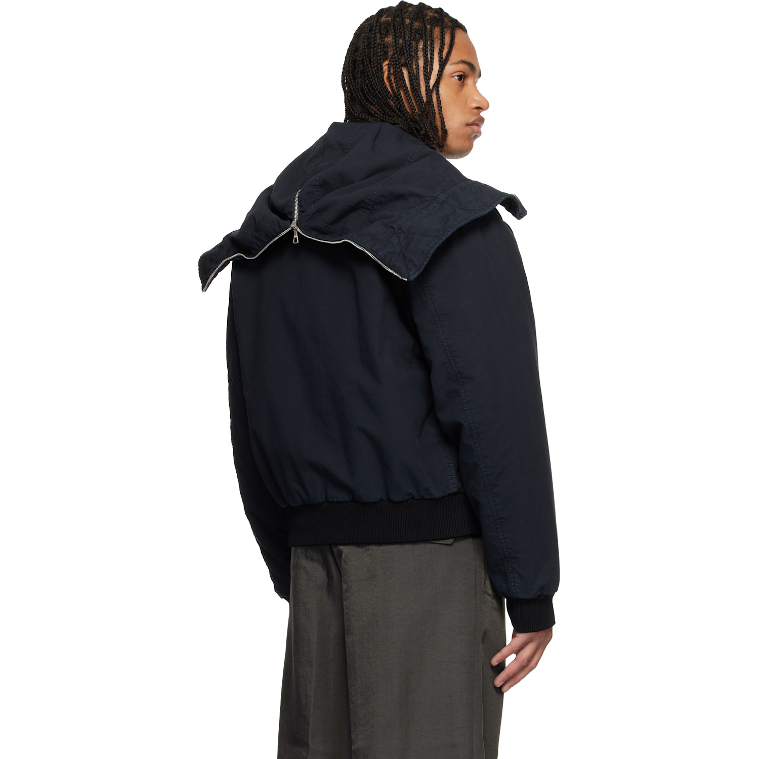  Dries Van Noten Navy Overdyed Jacket 