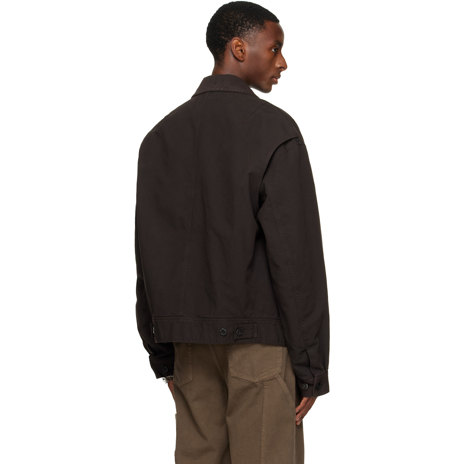  Dries Van Noten Brown Insulated Jacket 