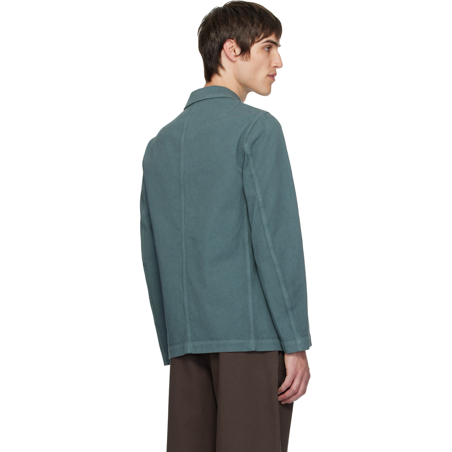  Dries Van Noten Gray Cotton Twill Jacket 