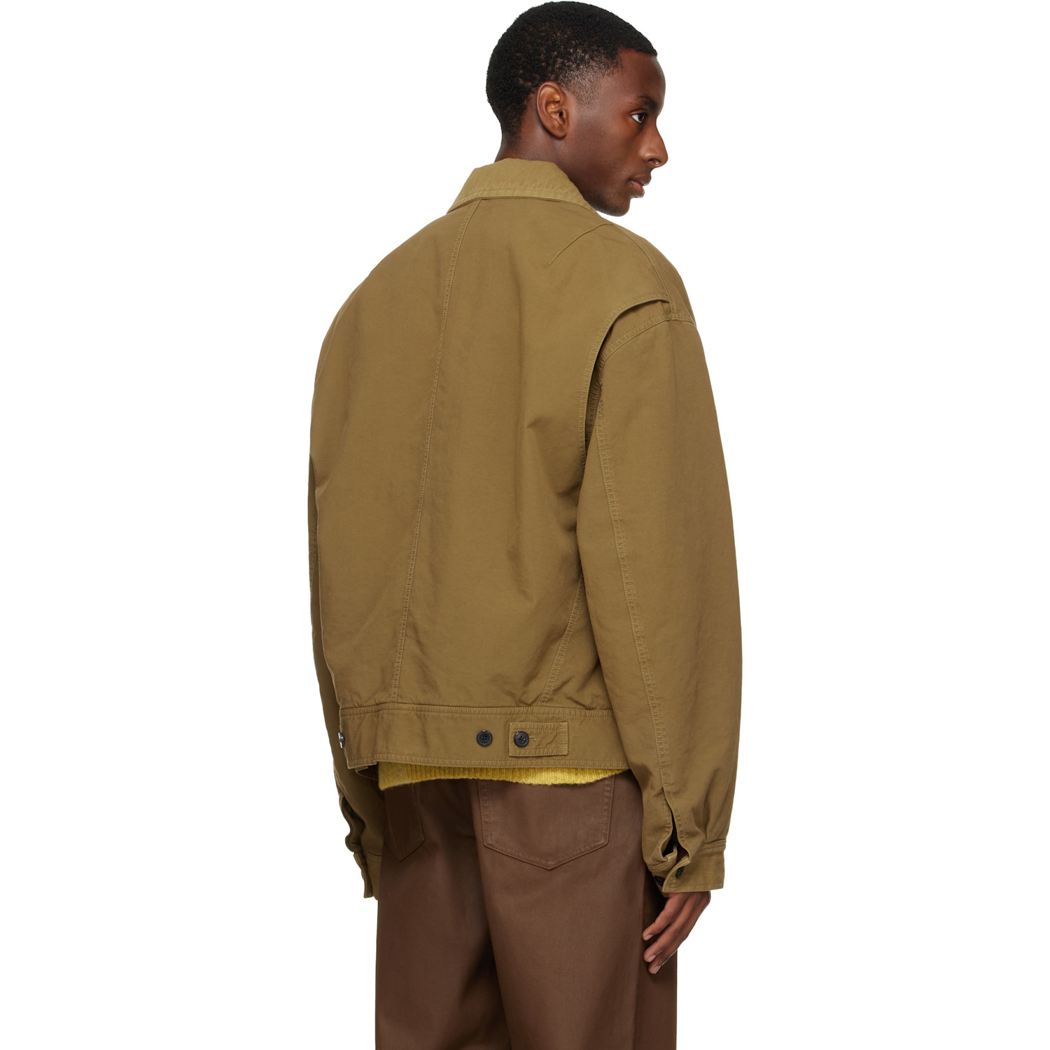  Dries Van Noten Khaki Insulated Jacket 