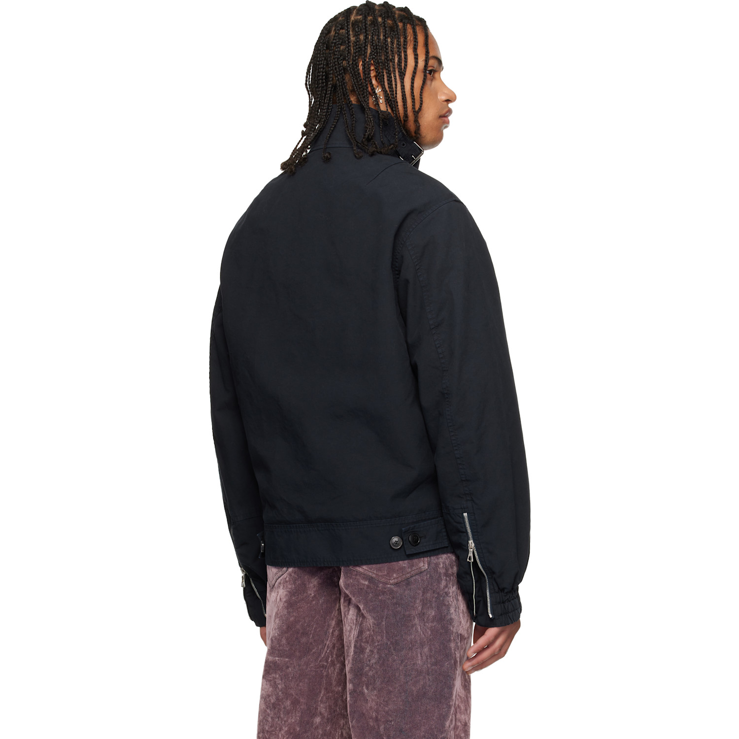  Dries Van Noten Navy Overdyed Shell Jacket 