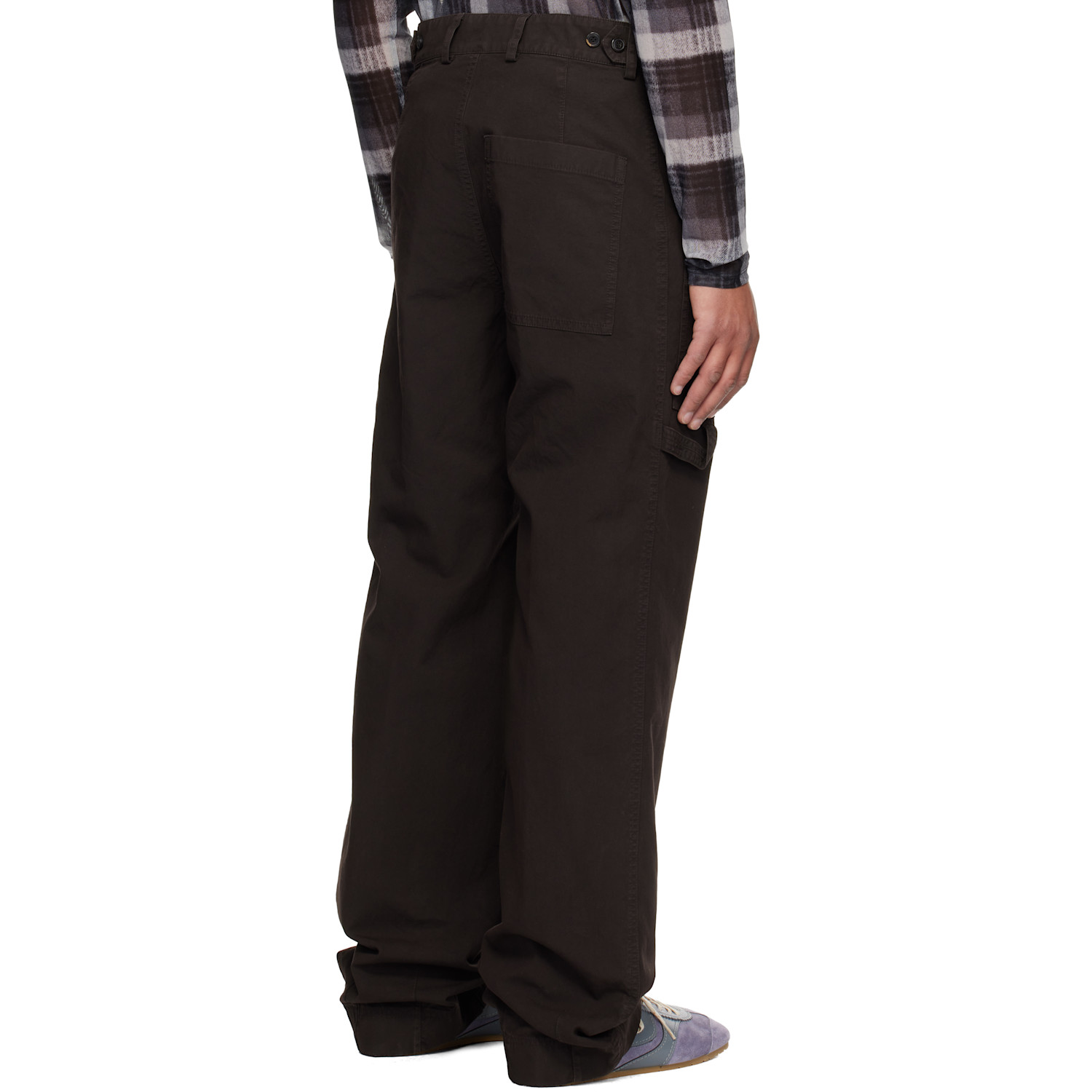  Dries Van Noten Brown Cotton Trousers 