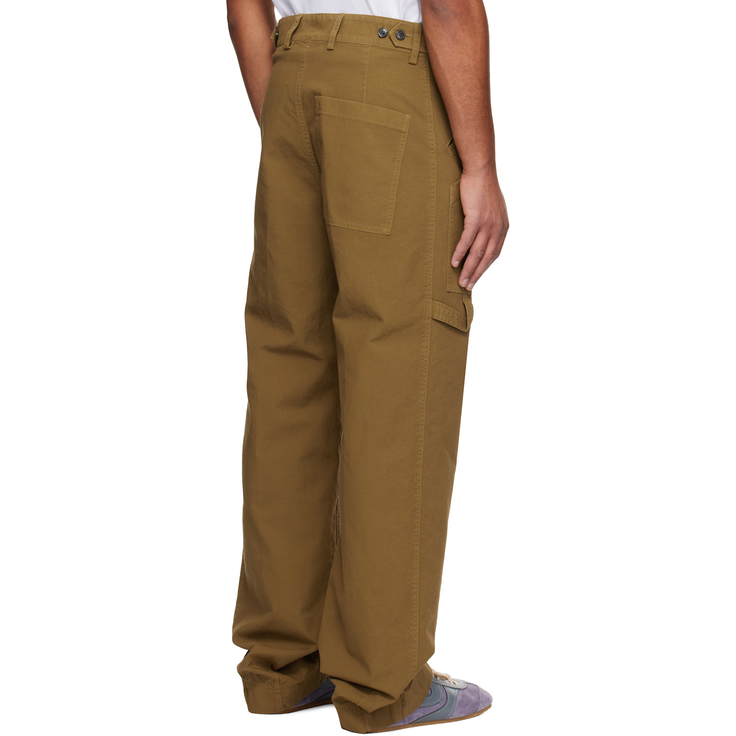  Dries Van Noten Khaki Cotton Trousers 