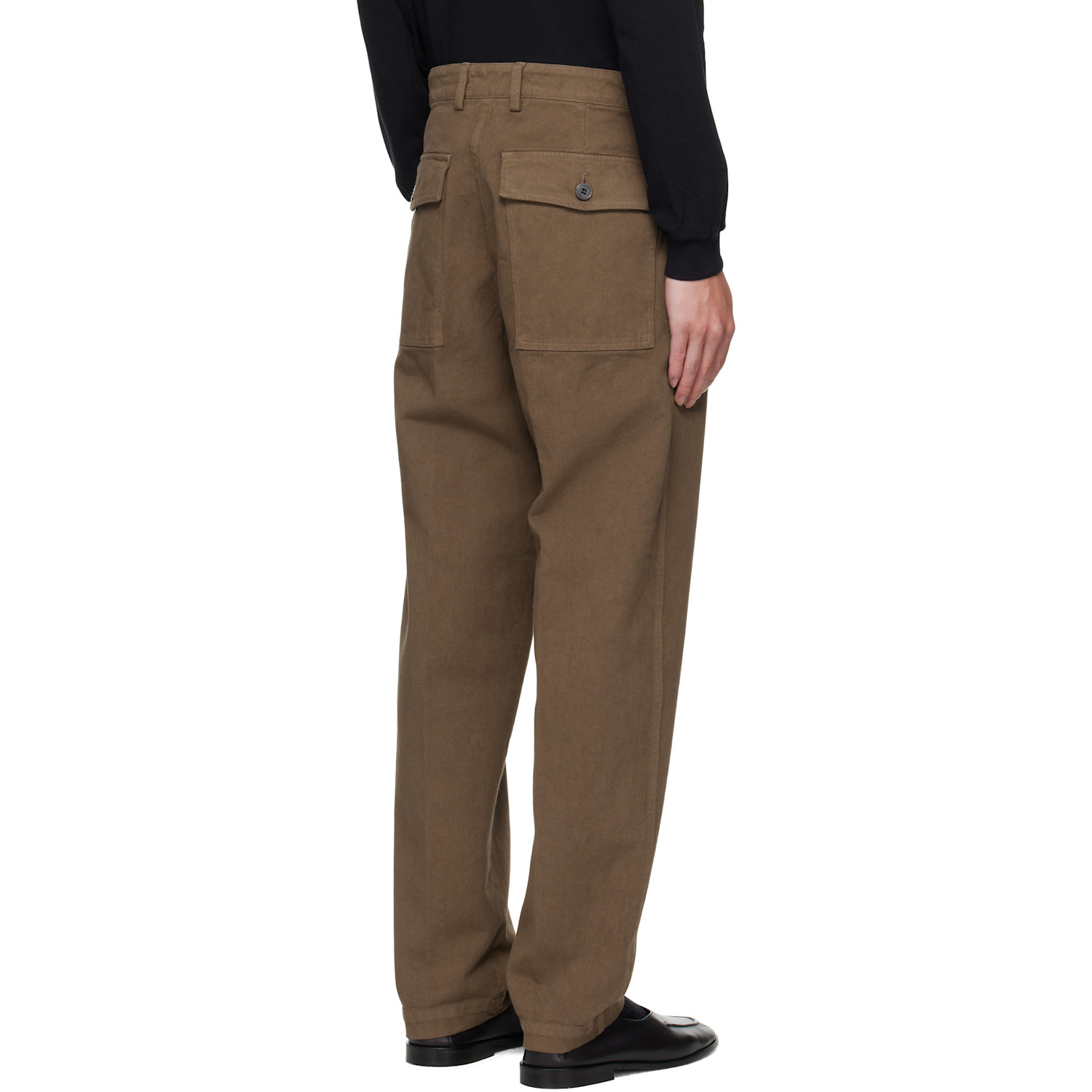  Dries Van Noten Brown Overdyed Trousers 