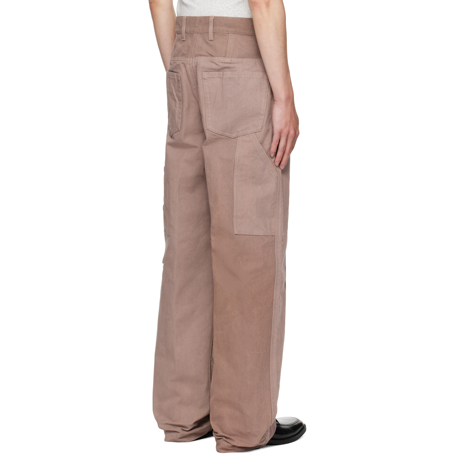  Dries Van Noten Pink Graphic Trousers 