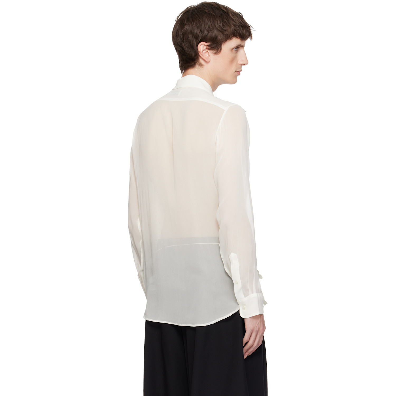  Dries Van Noten White Sequinned Shirt 