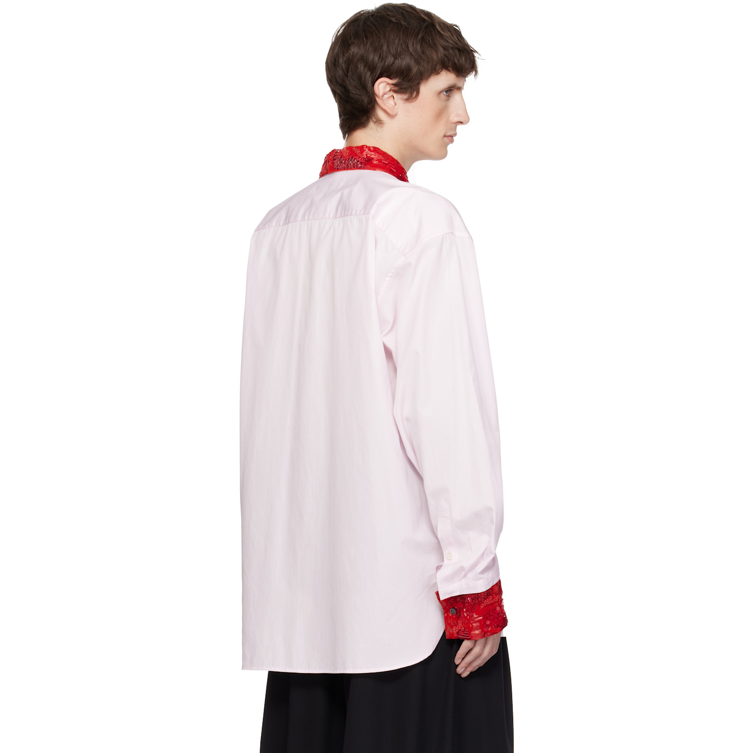  Dries Van Noten Pink Sequins Shirt 