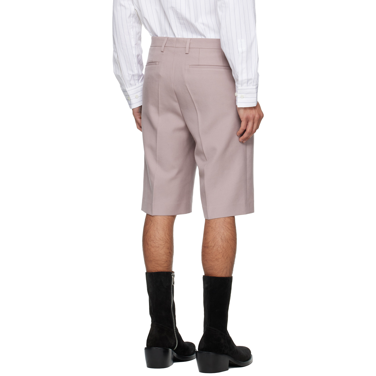  Dries Van Noten Pink Wool Shorts 
