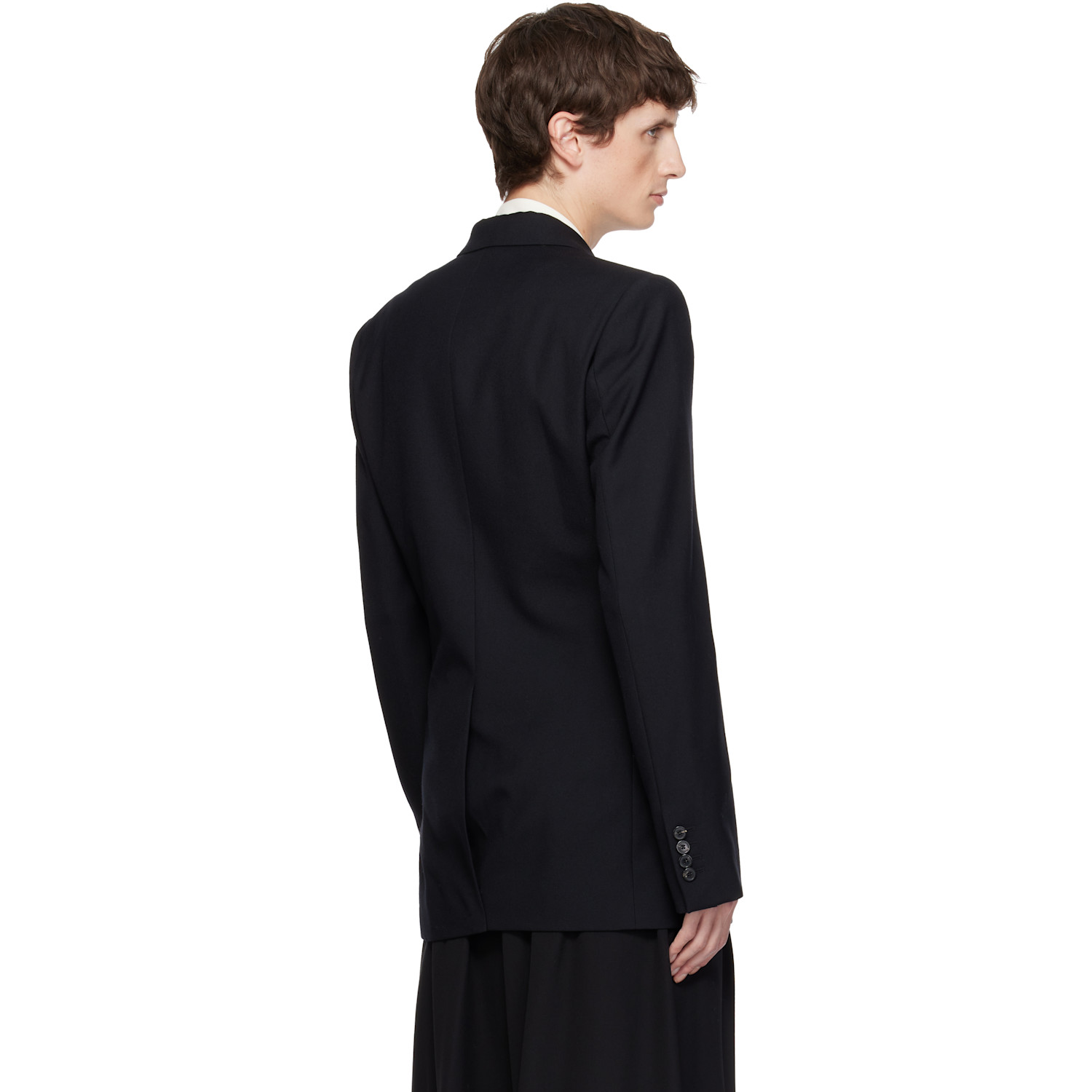  Dries Van Noten Black Regular Fit Wool Blazer 