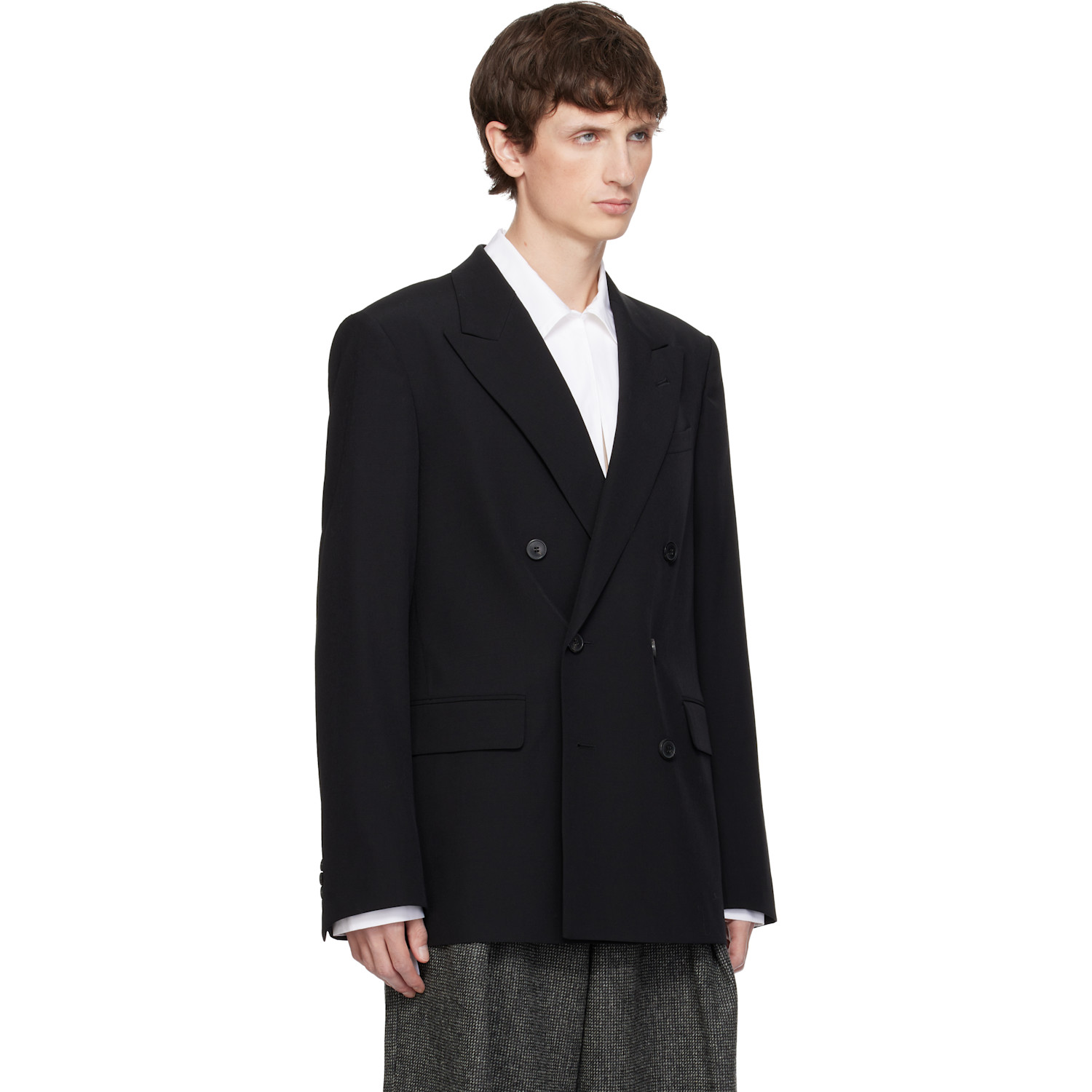  Dries Van Noten Black Wool Blazer 