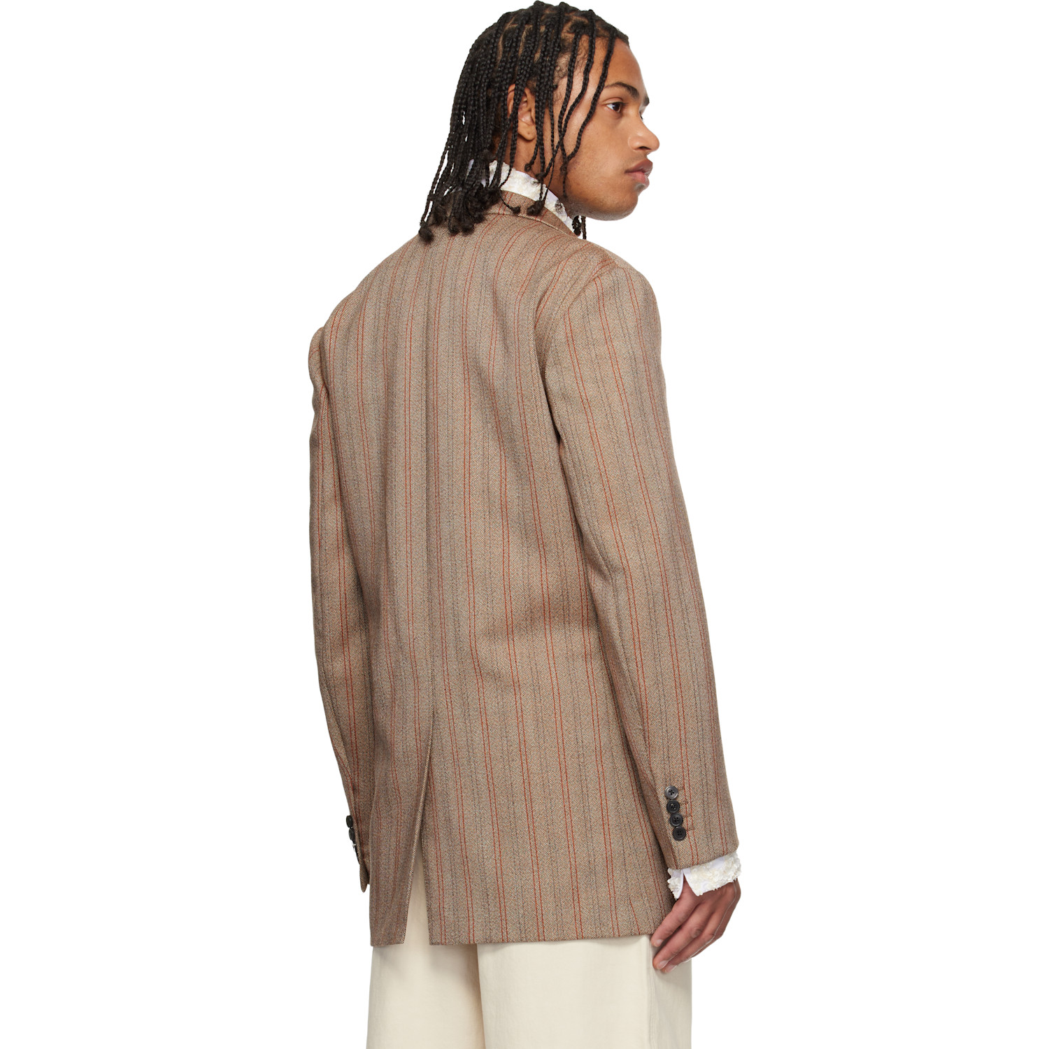  Dries Van Noten Taupe Loose Fit Blazer 
